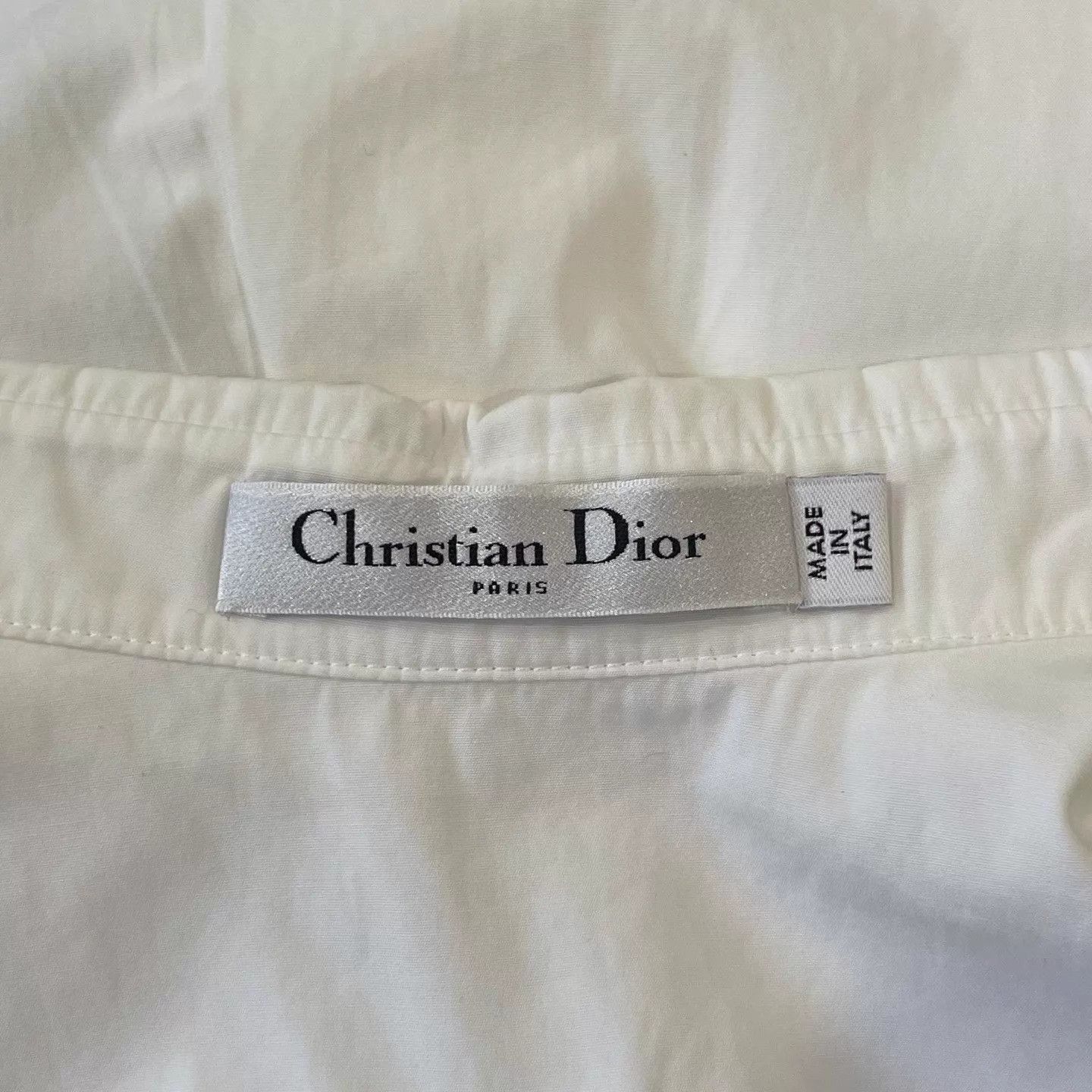 Dior DIOR Bee Embroidered White SS Shirt 34 Size XS / US 0-2 / IT 36-38 - 5 Thumbnail