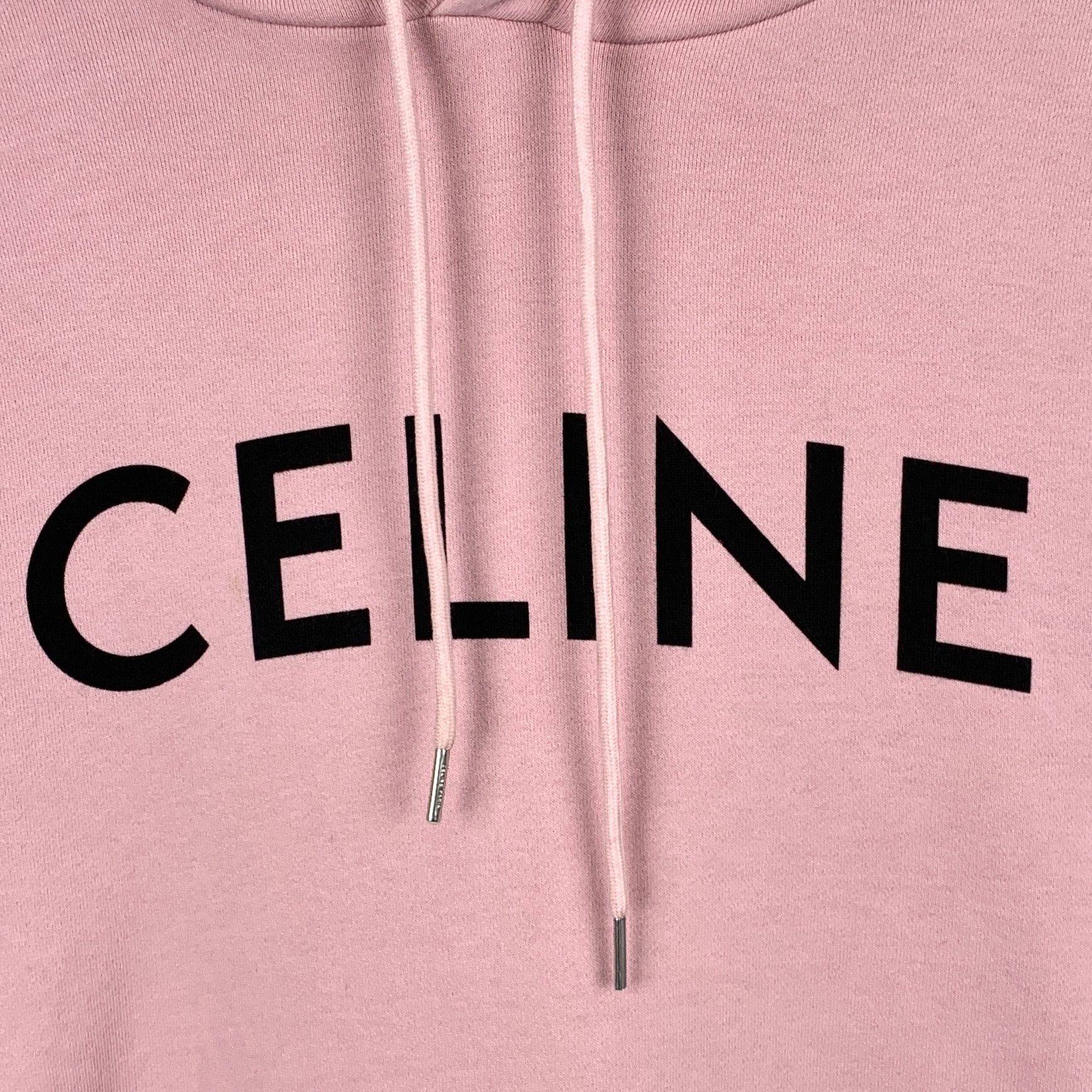 Celine Celine Hoodie – Pink Logo Print Sweatshirt (Size S) Size S / US 4 / IT 40 - 6 Thumbnail