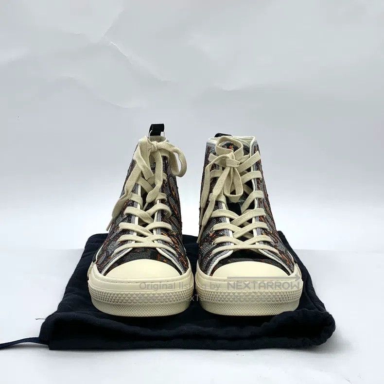 Dior Dior Colour-blocking logo jacquard lace-up casual flat hig Size US 11 / EU 44 - 8 Thumbnail