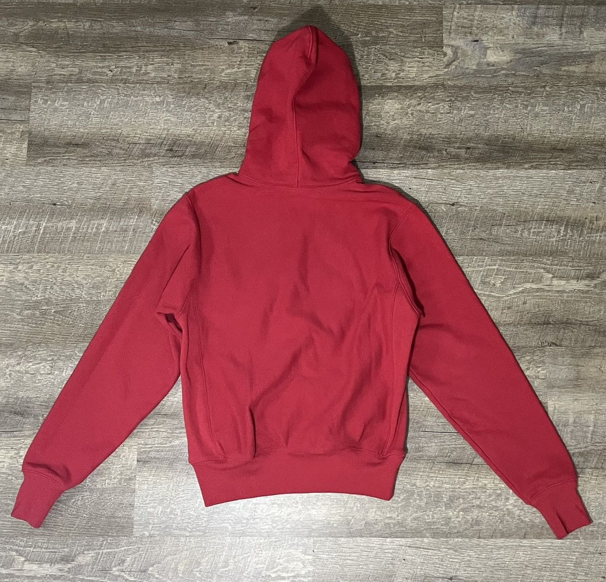 Vintage 90s Champion Reverse Weave Hoodie Red Micro Logo