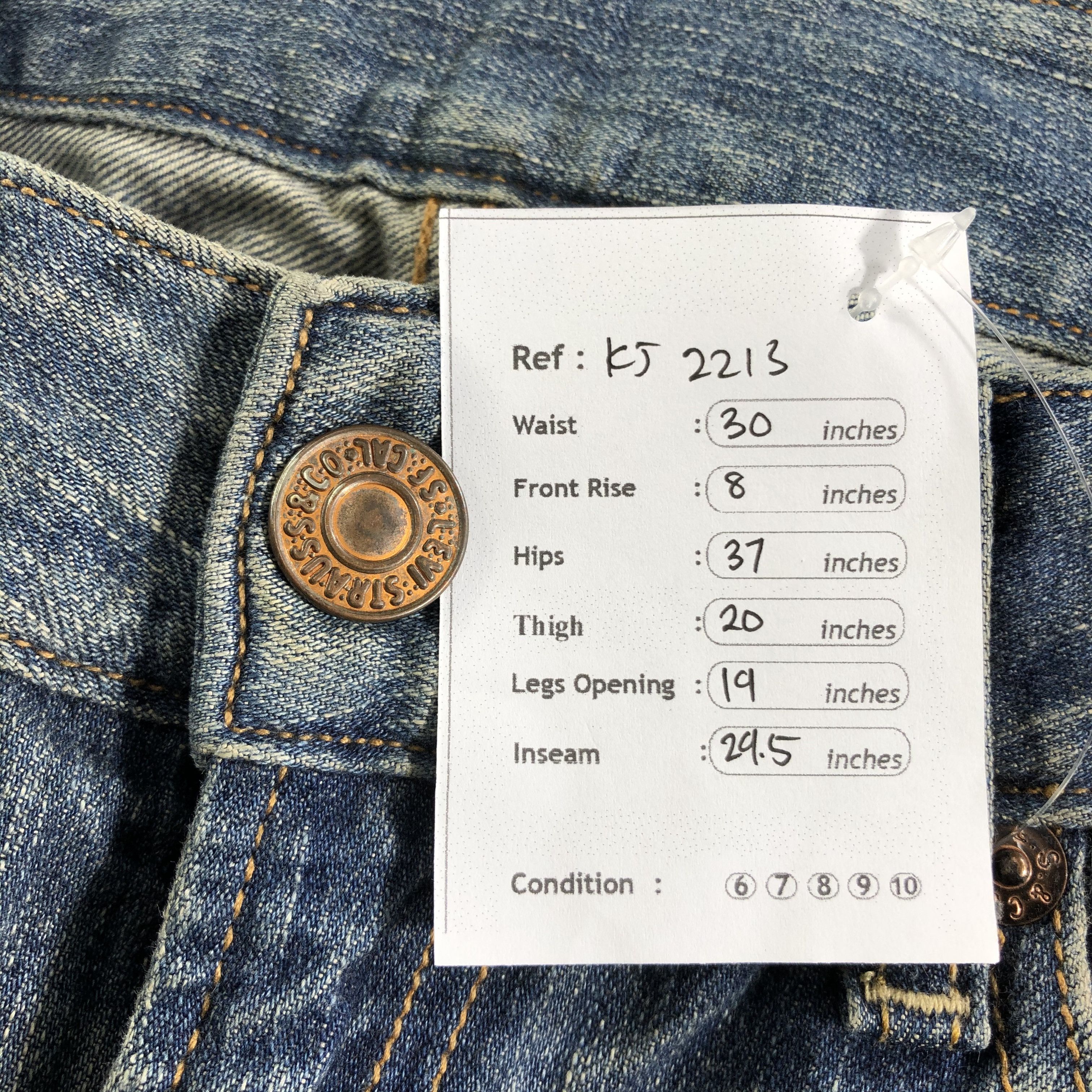 Levi's Vintage Levis 596 Jeans Flare Denim KJ2213 Size US 29 - 12 Thumbnail