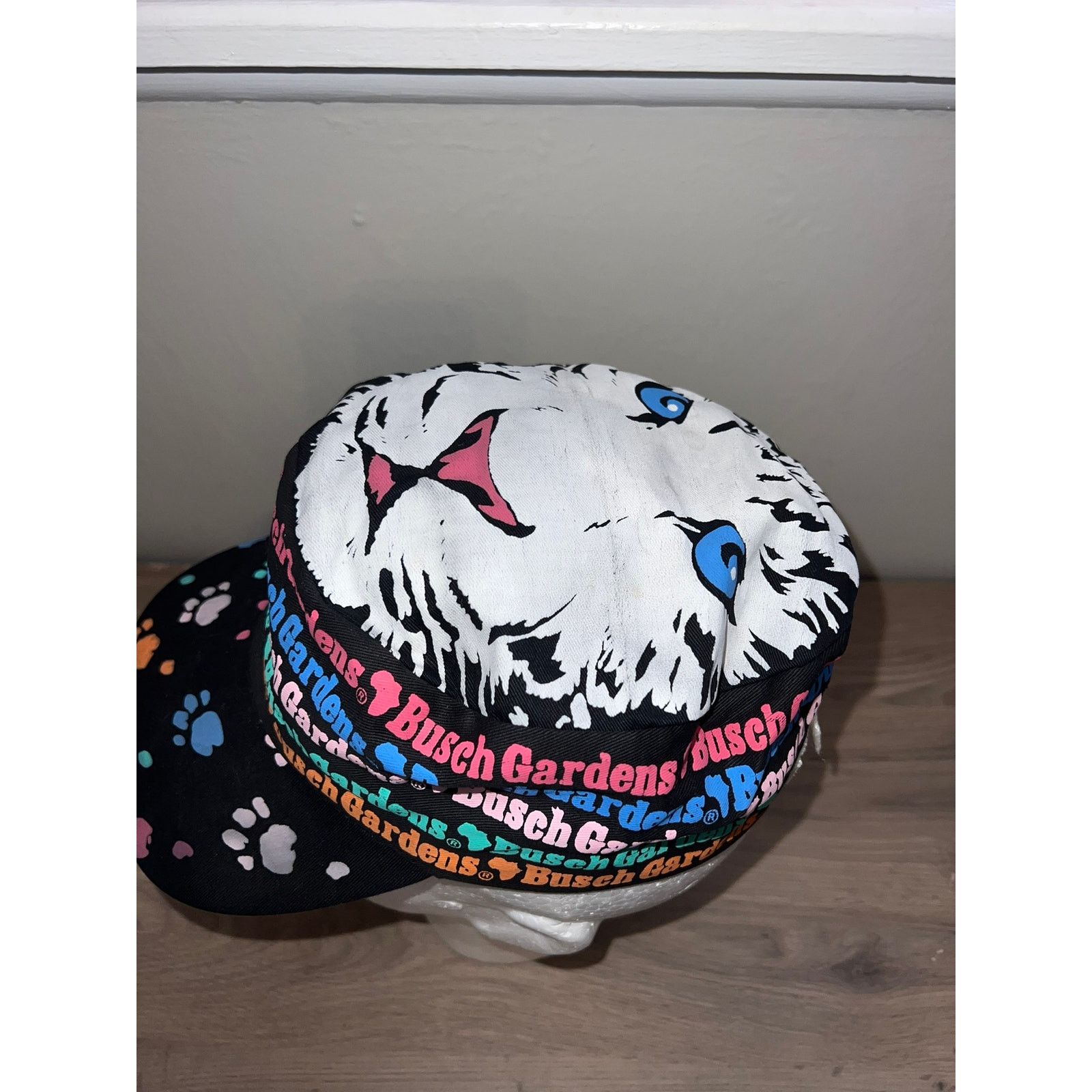Vintage Vintage Busch Gardens Hat Headwear Cap White Tiger Painter Size ONE SIZE - 5 Thumbnail