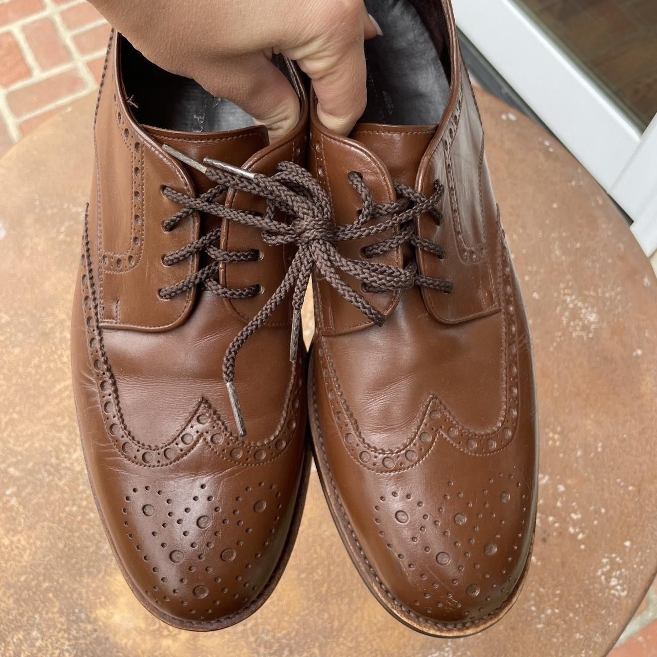 Emporio Armani × Mossimo Massimo Emporio Mens Leather brogue oxford Loafer 9M Size US 9 / EU 42 - 5 Thumbnail