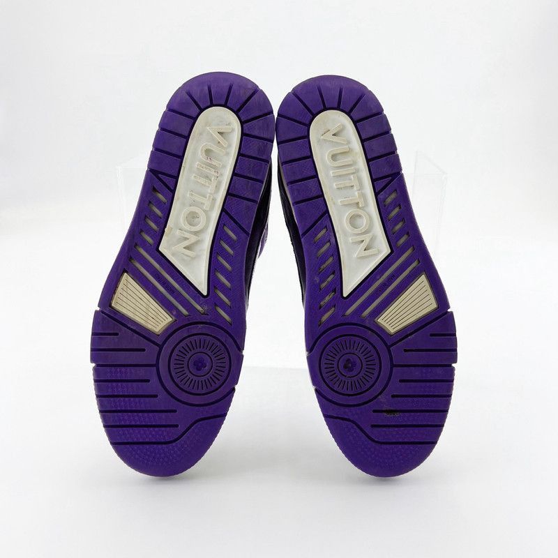Louis Vuitton Louis Vuitton Trainer Low Top Sneakers in Purple -2508 Size US 8.5 / EU 41-42 - 4 Thumbnail