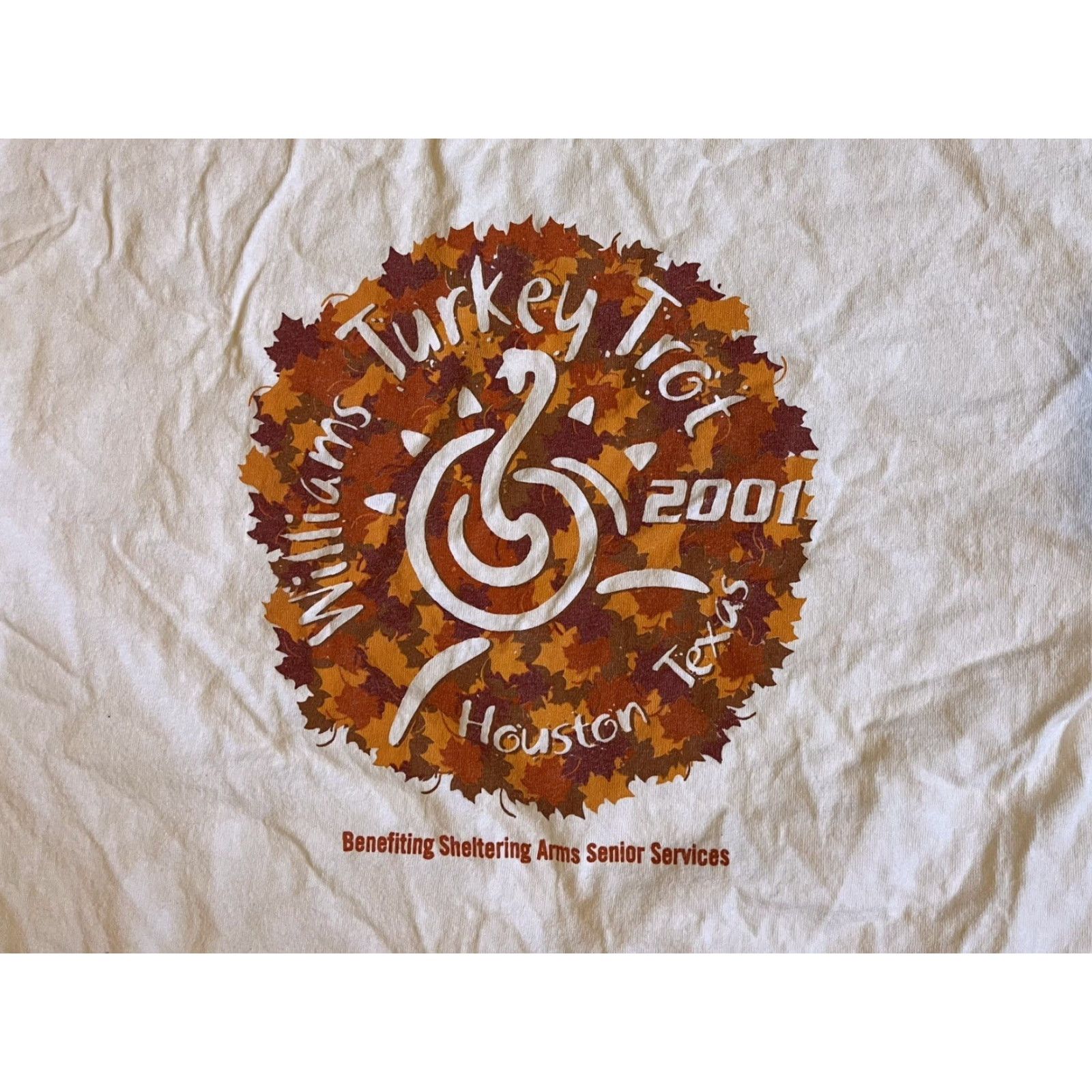 Vintage VINTAGE Houston Texas Turkey Trot 2001 Long Sleeve Shirt Men’s Large White Murina T-Shirt Logo Crew Neck City Retro 2000s Mens Size US L / EU 52-54 / 3 - 3 Thumbnail