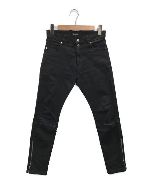 image of Undercover 21Aw Hem Zip Stretch Denim Pants Black 1, Men's (Size 27)