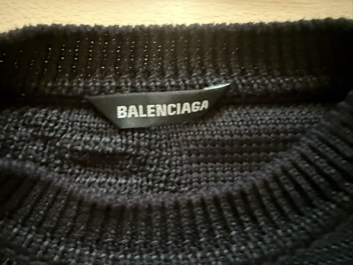Balenciaga Balenciaga BB black knit sweater Size US L / EU 52-54 / 3 - 4 Thumbnail