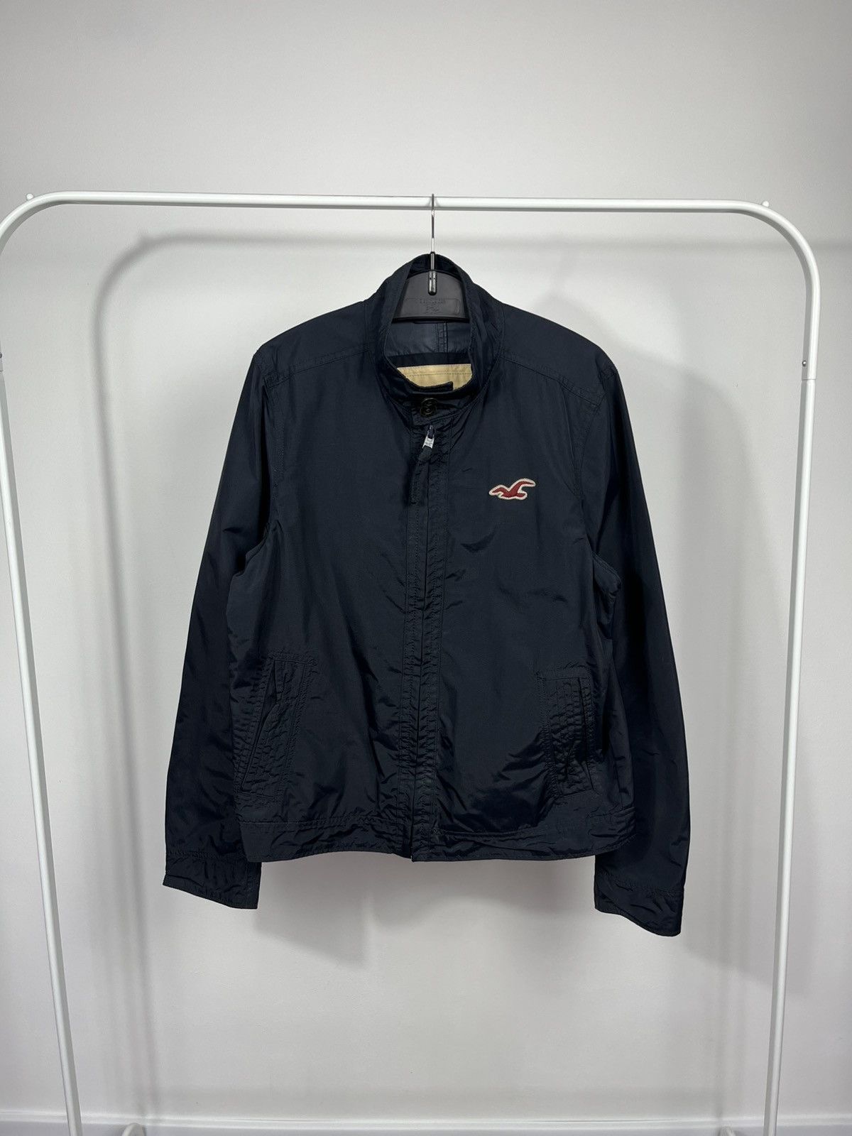 Hollister Hollister Men’s Navy Zip Up Jacket Lightweight Casual XL Size US XL / EU 56 / 4 - 1 Thumbnail