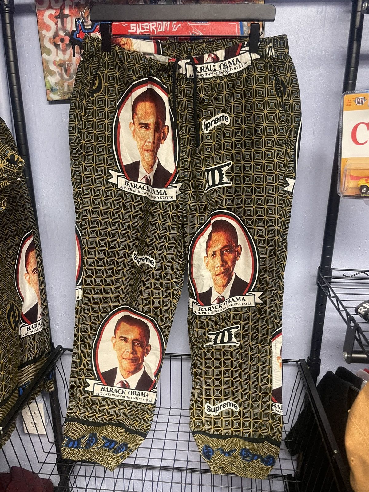 image of Supreme Obama Green Pants Large, Men's (Size 30)