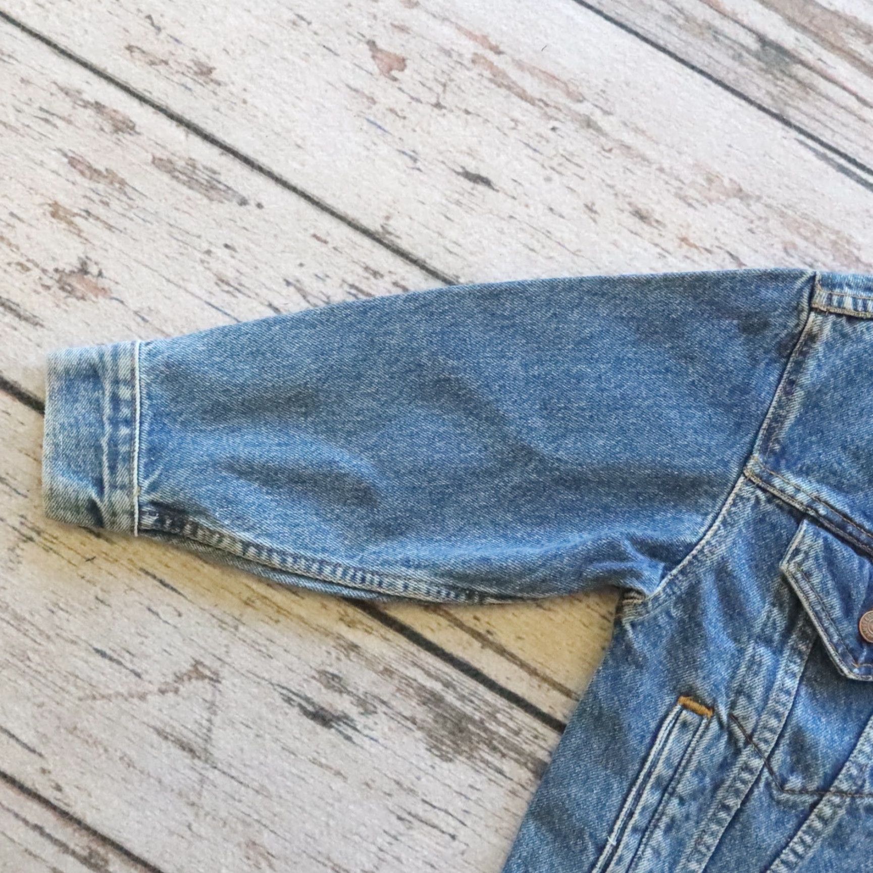 Levi's Vintage Levi's Trucker Jacket S Blue Denim Motorcycle Jacket Mens Levi's Trucker 593 Denim Jacket Size US S / EU 44-46 / 1 - 5 Thumbnail