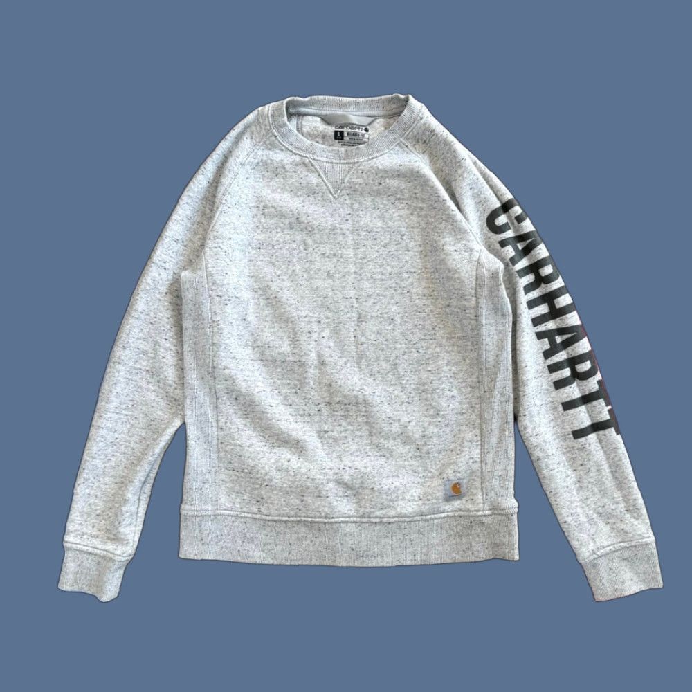 Carhartt Carhartt Sweatshirt Crew Neck Women S Small Gray Relaxed Fit Pullover Long Sleeve Size S / US 4 / IT 40 - 1 Thumbnail