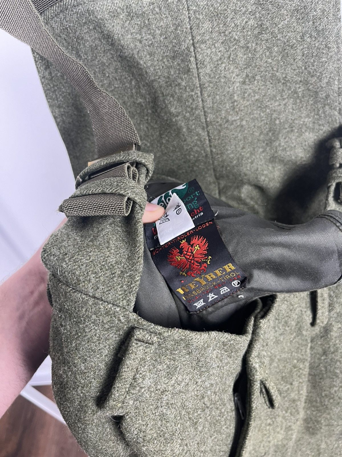 Other Austrian wool hunting Tyrolean suspenders trousers size 26 Size US 36 / EU 52 - 6 Thumbnail