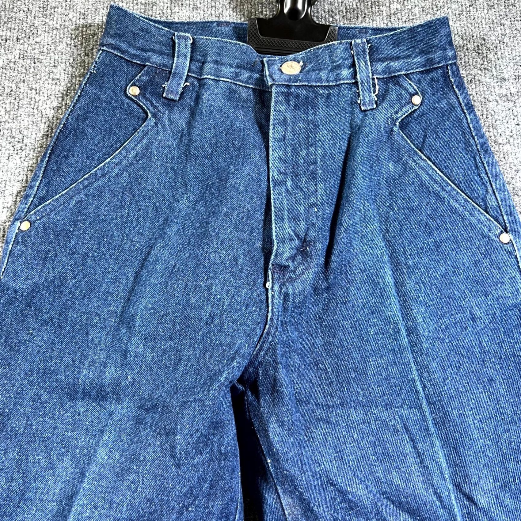 Roper Roper Jeans Women's 3 Blue Denim Dark Wash Straight Leg Vintage Retro Jeans Size 26" / US 2 / IT 38 - 2 Thumbnail