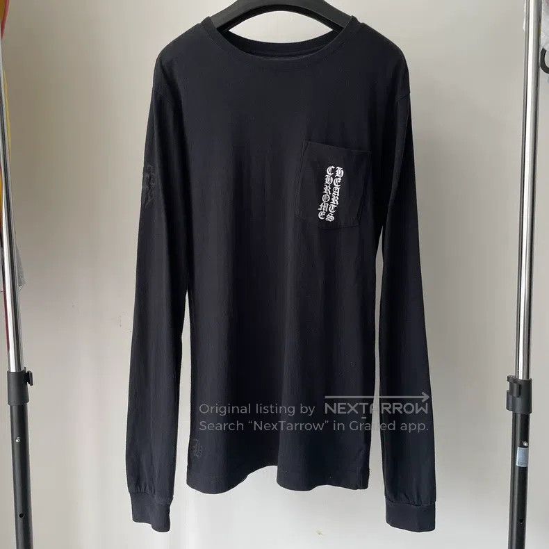 CHROME HEARTS Size S Black Sanskrit scroll dark phantom cro