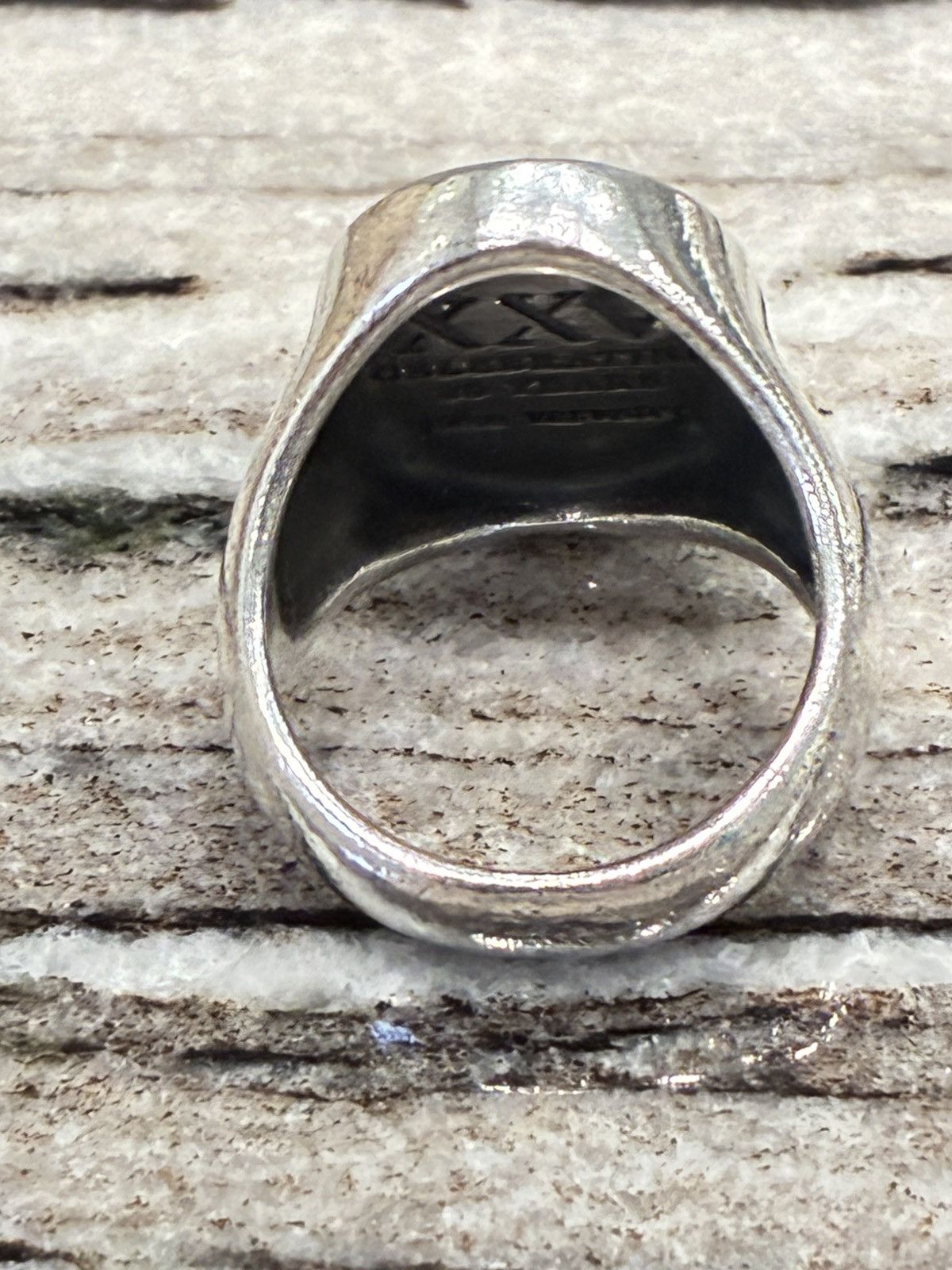 John Varvatos 25 Anniversary Sterling Silver Ring with diamonds Size ONE SIZE - 11 Thumbnail