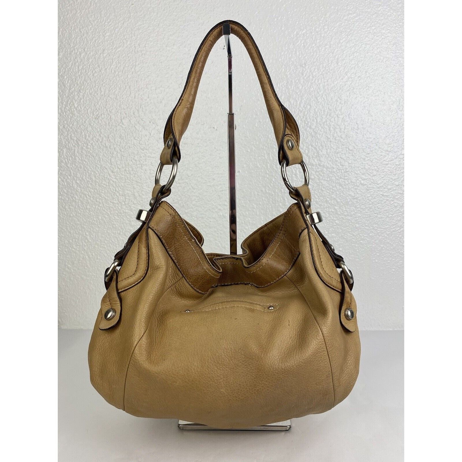 Other B Makowsky Hobo Shoulder Bag Tan Brown Soft Leather Purse Size ONE SIZE - 5 Thumbnail
