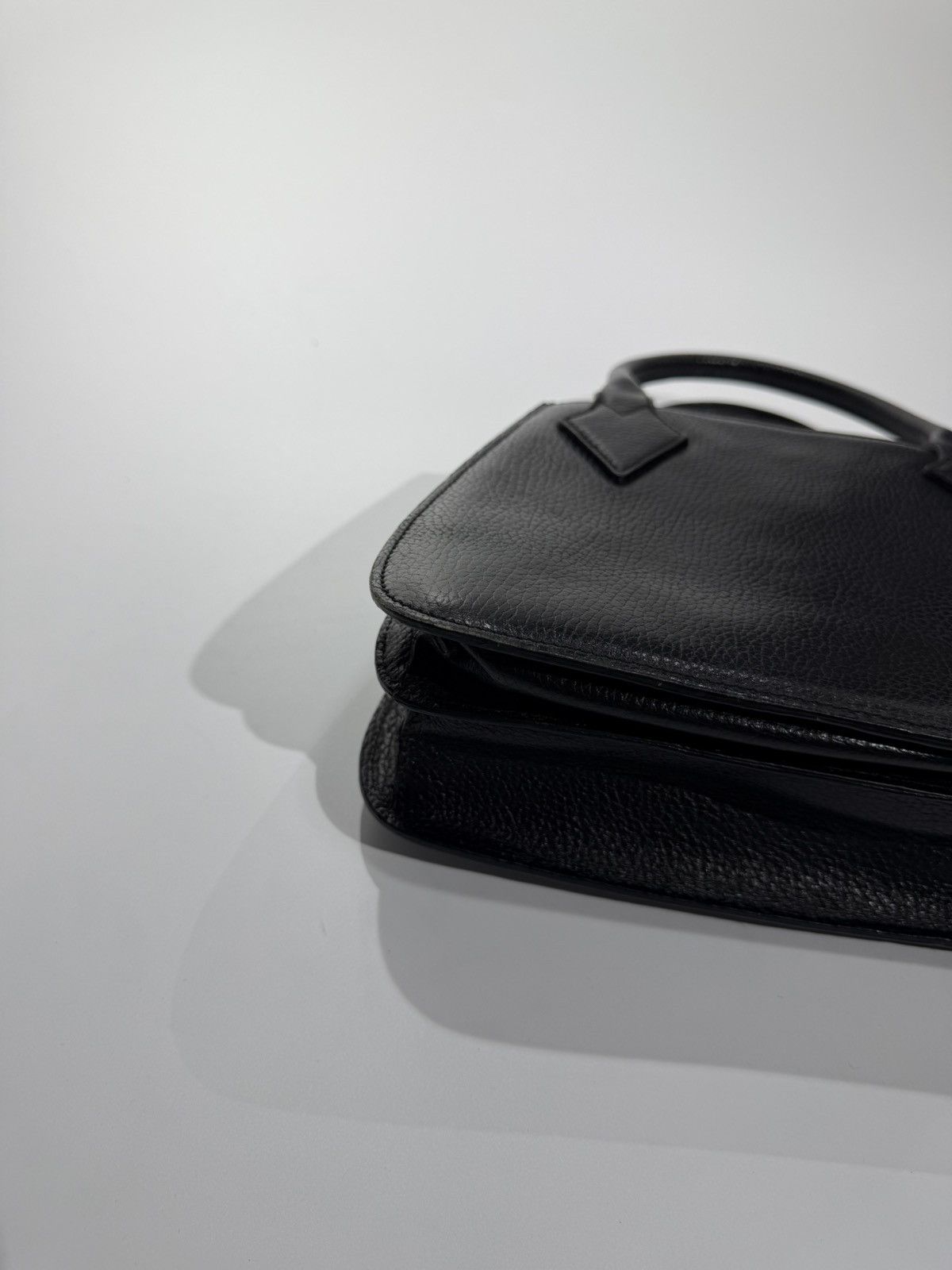 Vivienne Westwood Vivienne Westwood Orb Black Leather Hand Bag Size ONE SIZE - 4 Thumbnail