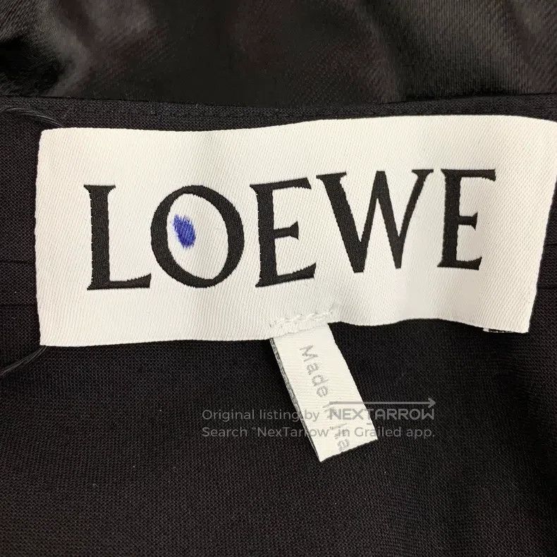 Loewe Loewe Black cotton satin casual long pants Size 24" / US 00 / IT 34 - 5 Thumbnail