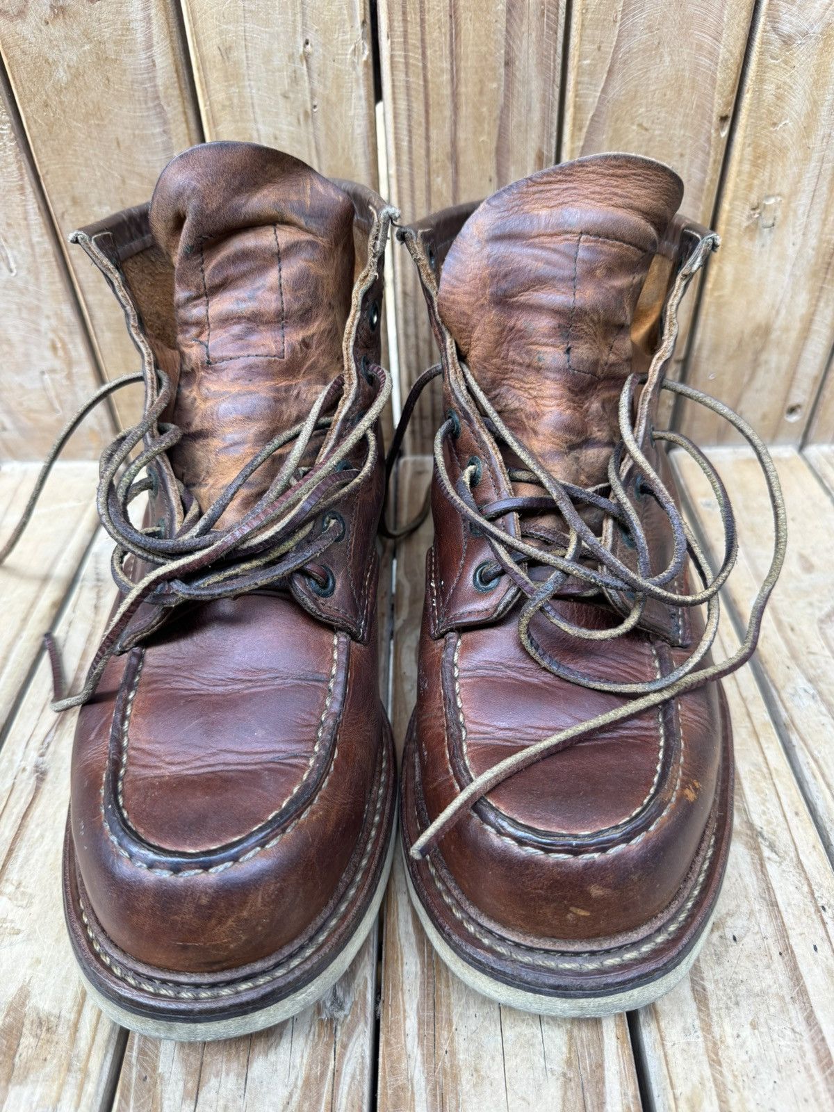 Red Wing Red Wing 1907 Copper Rough Brown Boots UK 7.5 D | EUR 41.5 Size US 8.5 / EU 41-42 - 20 Thumbnail