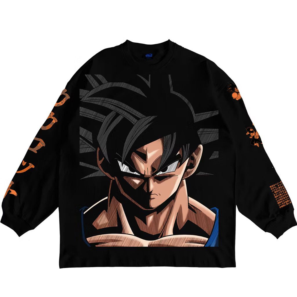 Anime × Japanese Brand Modern Dragon Ball Z : Son Goku - Warrior of Saiyan Tee Size US XL / EU 56 / 4 - 1 Thumbnail