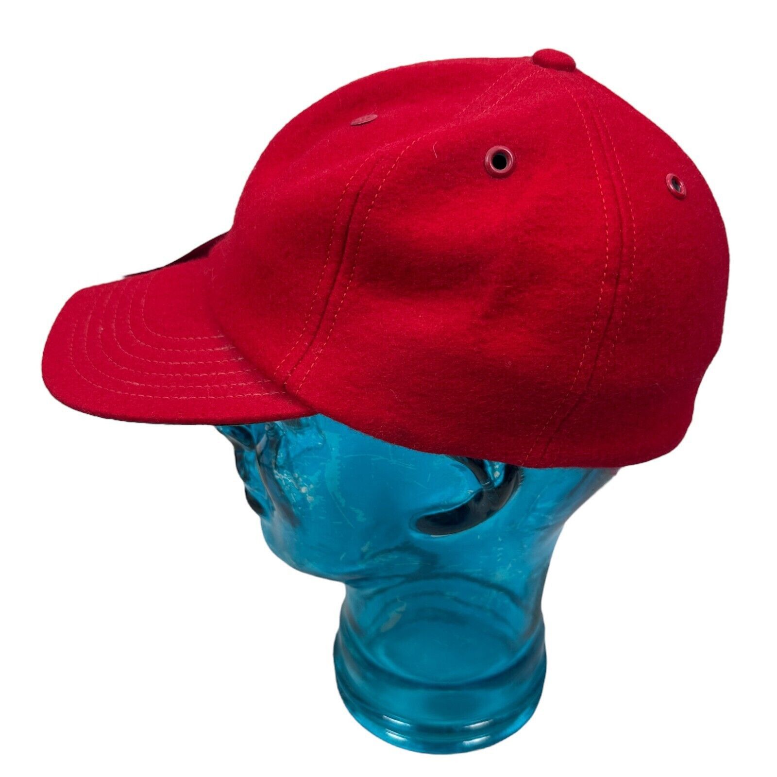 Other Vintage Harvard Sports Headwear Fitted Hat 7 3/8 Red Leather Size ONE SIZE - 4 Thumbnail