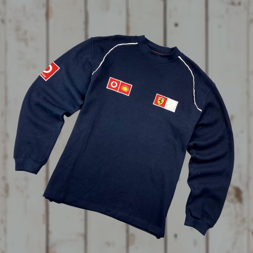 Marlboro VINTAGE Marlboro Sweatshirt Racing Men 2XL Blue Crew Neck Long Sleeve Pullover Logo Size US XXL / EU 58 / 5 - 1 Thumbnail