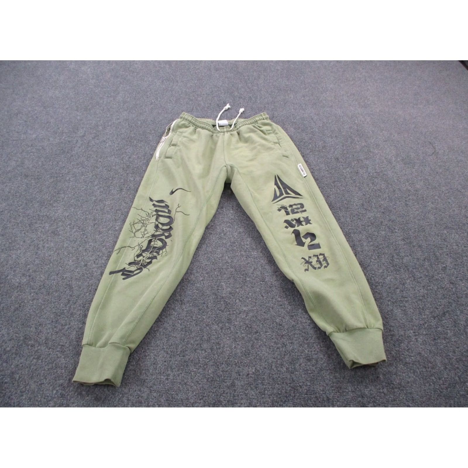 Nike Nike Dri-FIT Sweatpants Mens S Green Joggers Size US 29 - 2 Thumbnail