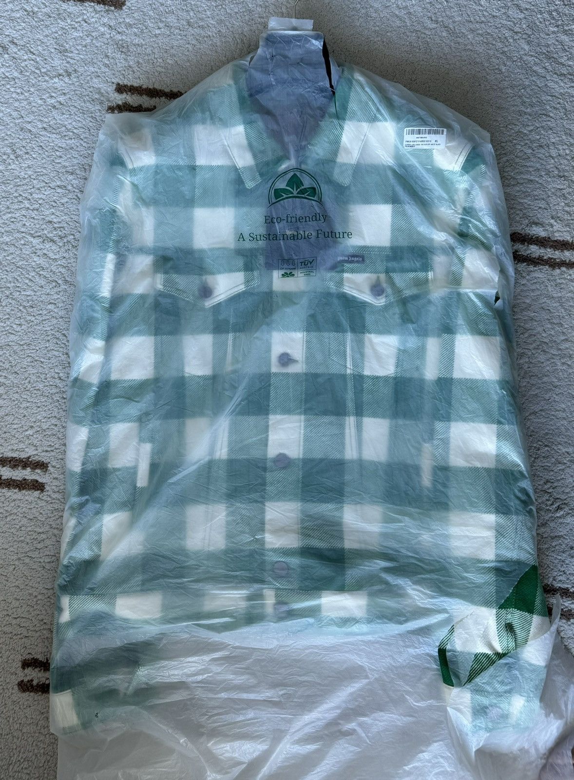 Palm Angels Palm Angels Curved Logo Check Trucker Size US XL / EU 56 / 4 - 2 Thumbnail