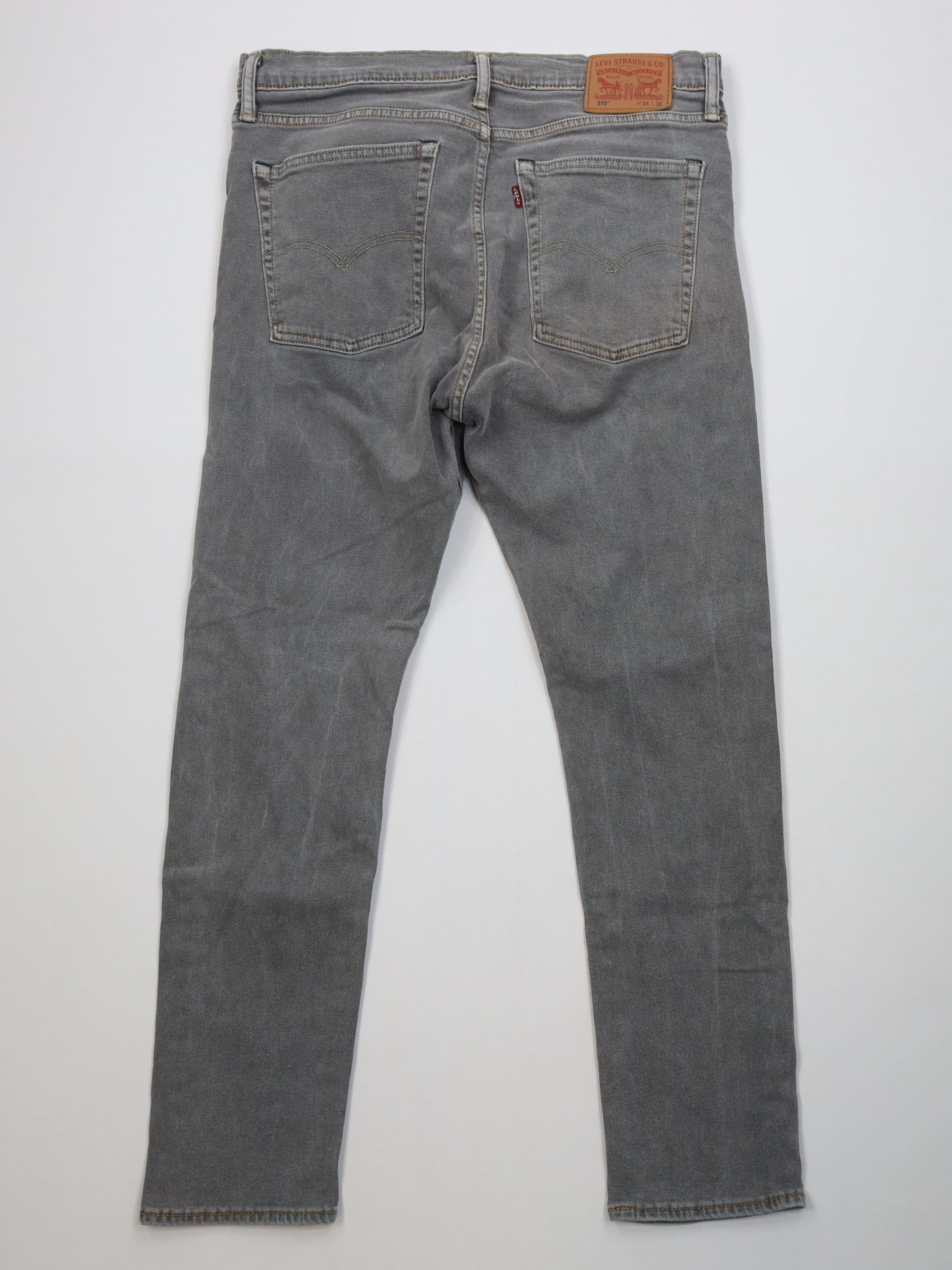 Levi's Vintage Y2K Levis 510 Stretch Skinny Fit Denim Jeans Gray Size US 34 / EU 50 - 9 Thumbnail