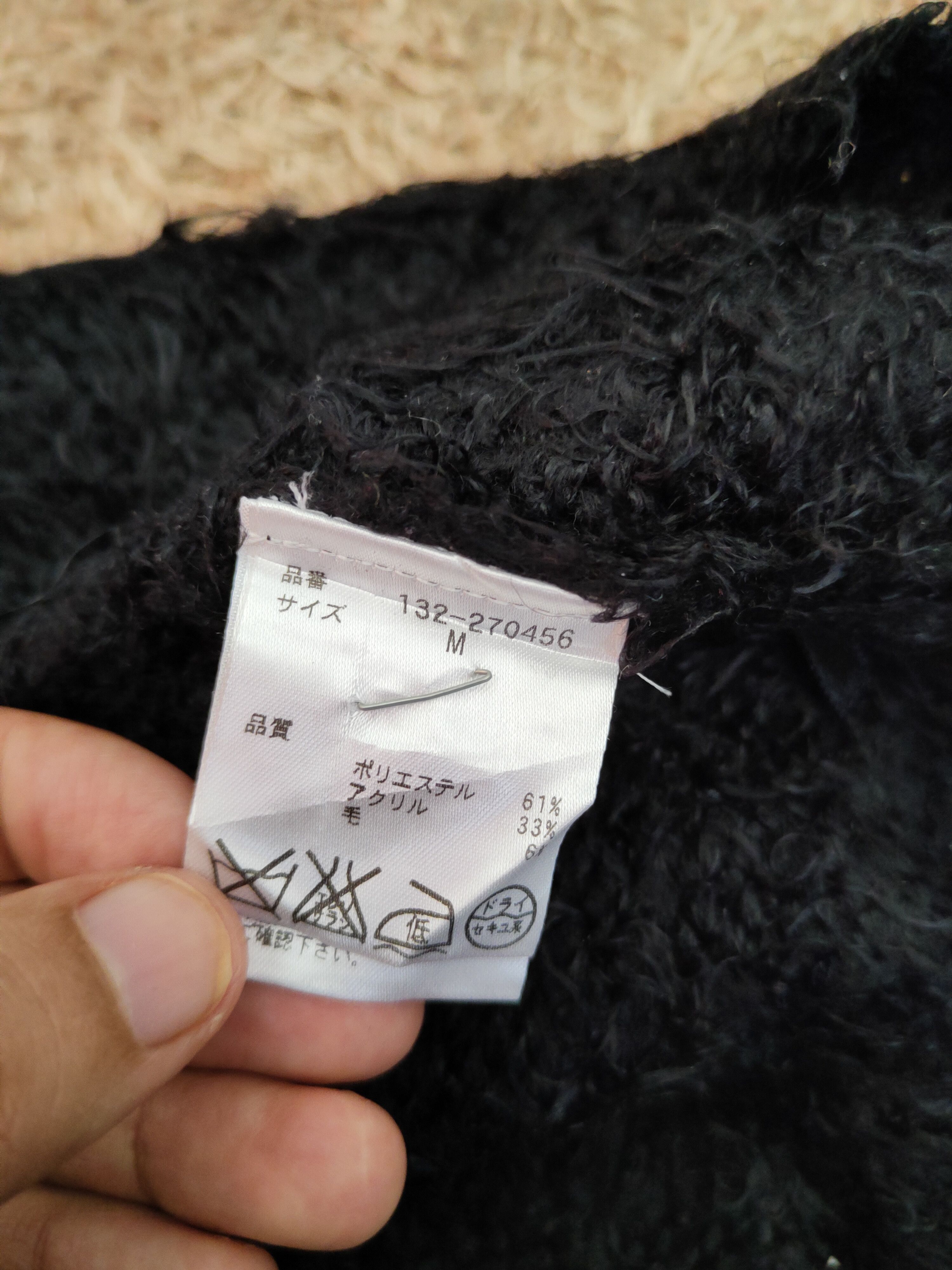 Japanese Brand × Vintage Free's Mart Brown Shag Shaggy Fur Mohair Knitwear #S1913 Size S / US 4 / IT 40 - 11 Thumbnail
