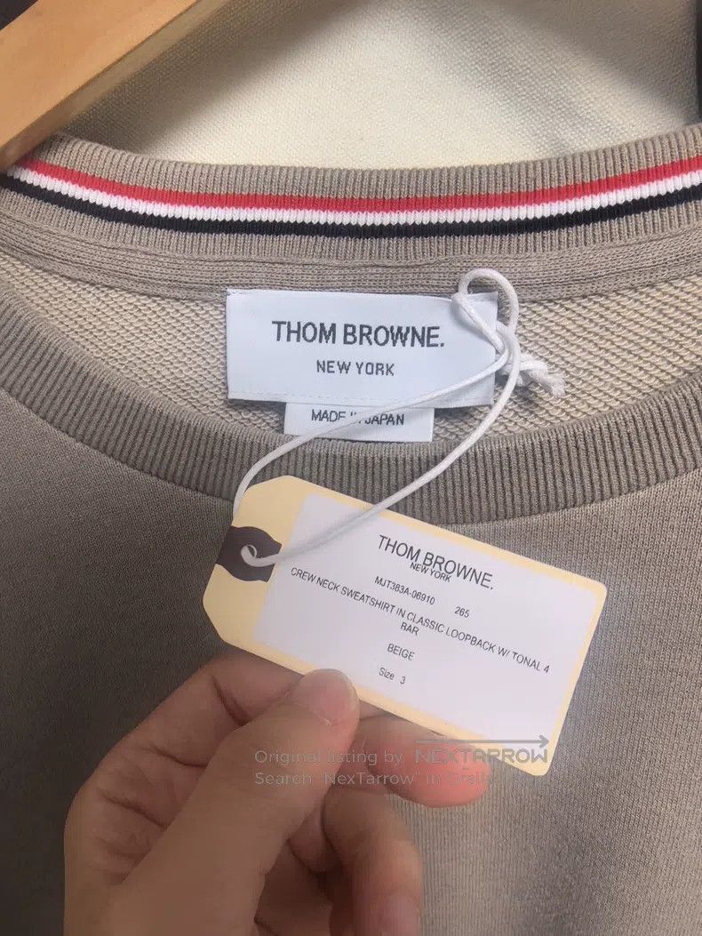 Thom Browne Thom Browne Classic Crew Neck Sweatshirt Size US L / EU 52-54 / 3 - 4 Thumbnail