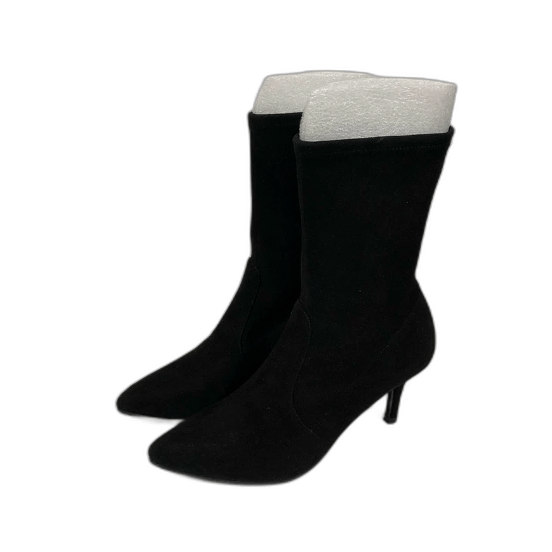 Stuart Weitzman Stuart Weitzman Black Suede High Heels Size US 7 / IT 37 - 1 Thumbnail