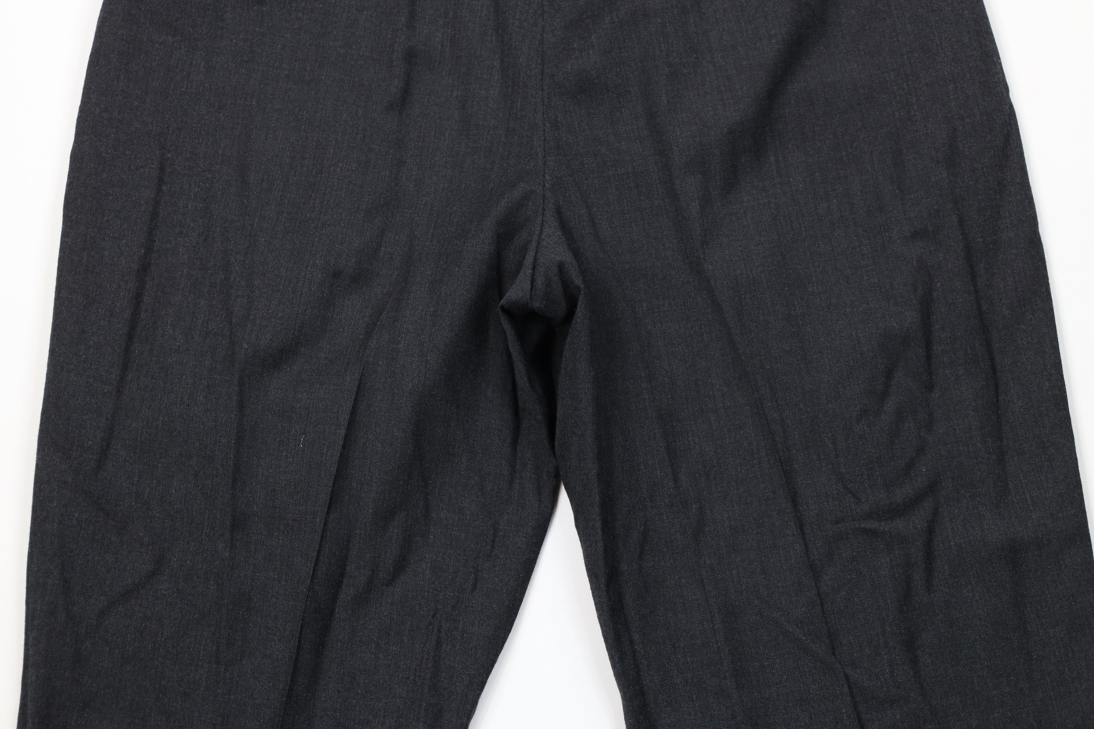 Lands' End Vintage 80s Lands End Wide Leg Chino Pants Charcoal Gray USA Size US 38 / EU 54 - 12 Thumbnail