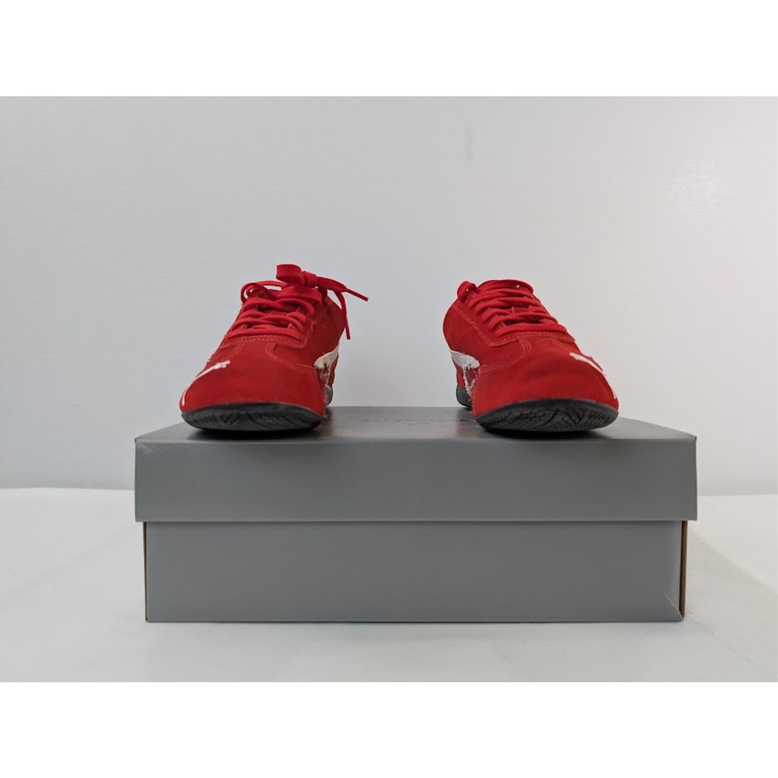 Balenciaga × Puma o1rshd1 Q:2 / Speedcat Destroyed Low Top Sneaker in Red Size US 12 / EU 45 - 18 Thumbnail