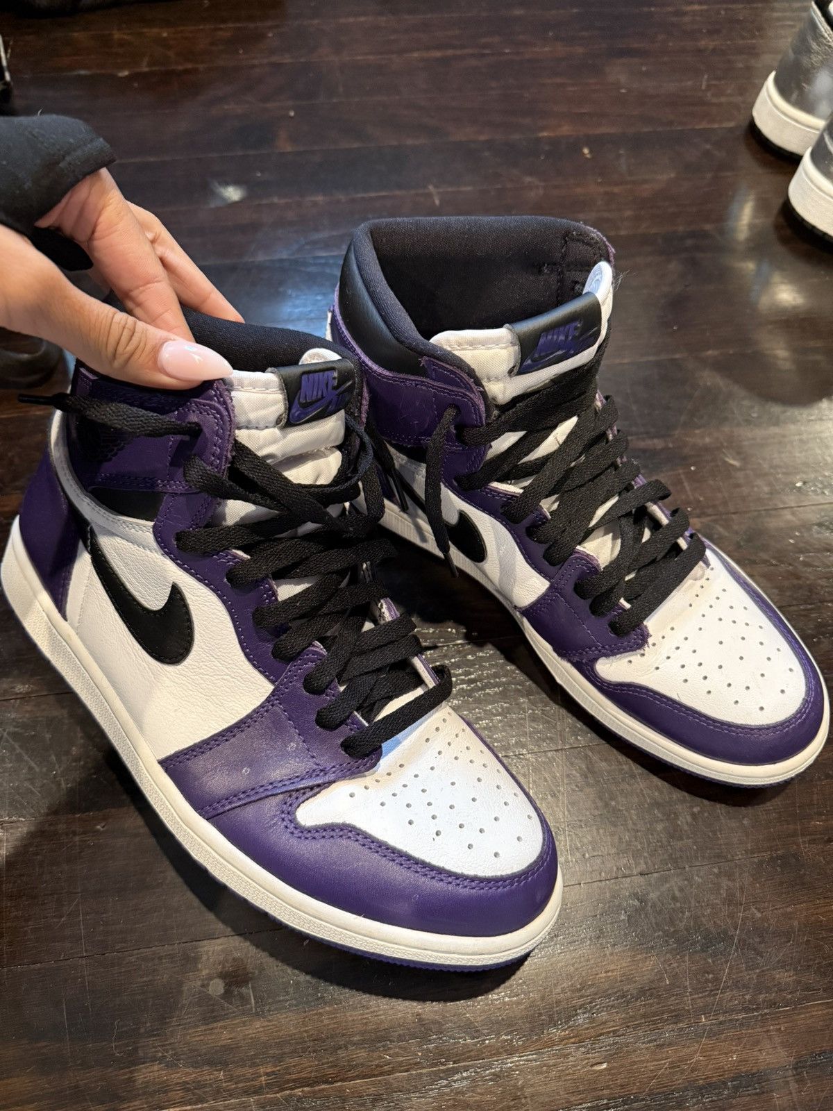 Jordan Brand Jordan 1 Court Purple Size US 9.5 / EU 42-43 - 4 Thumbnail