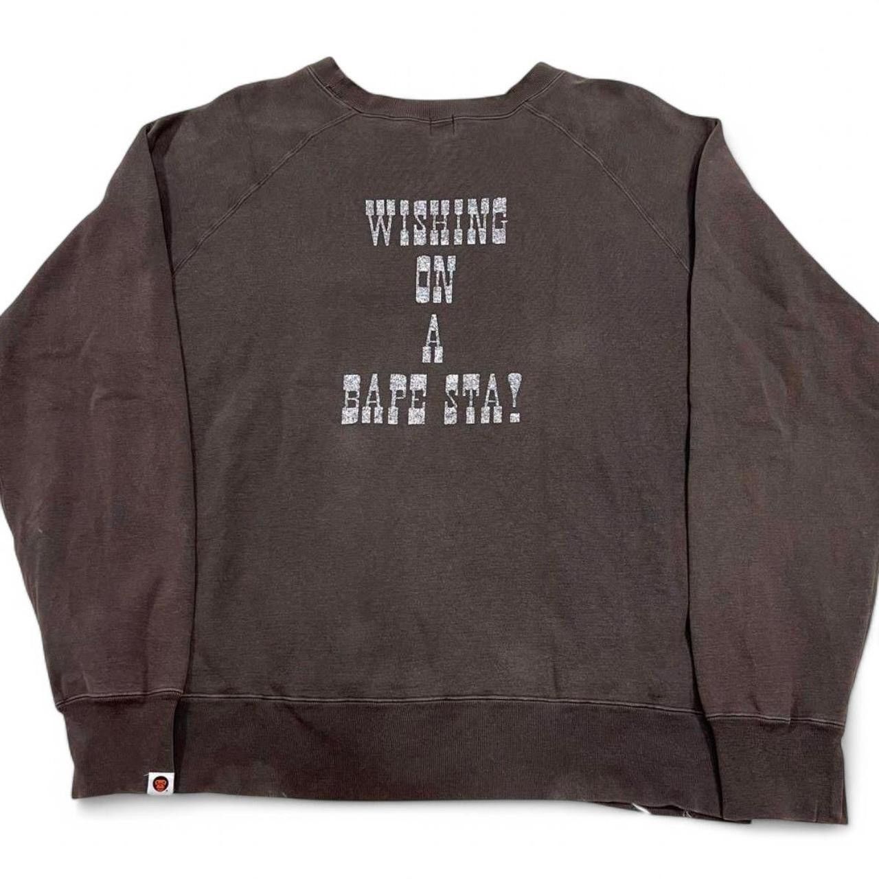 Bape A Bathing Ape Baby Milo Bapesta Brown Crewneck Size US L / EU 52-54 / 3 - 3 Thumbnail