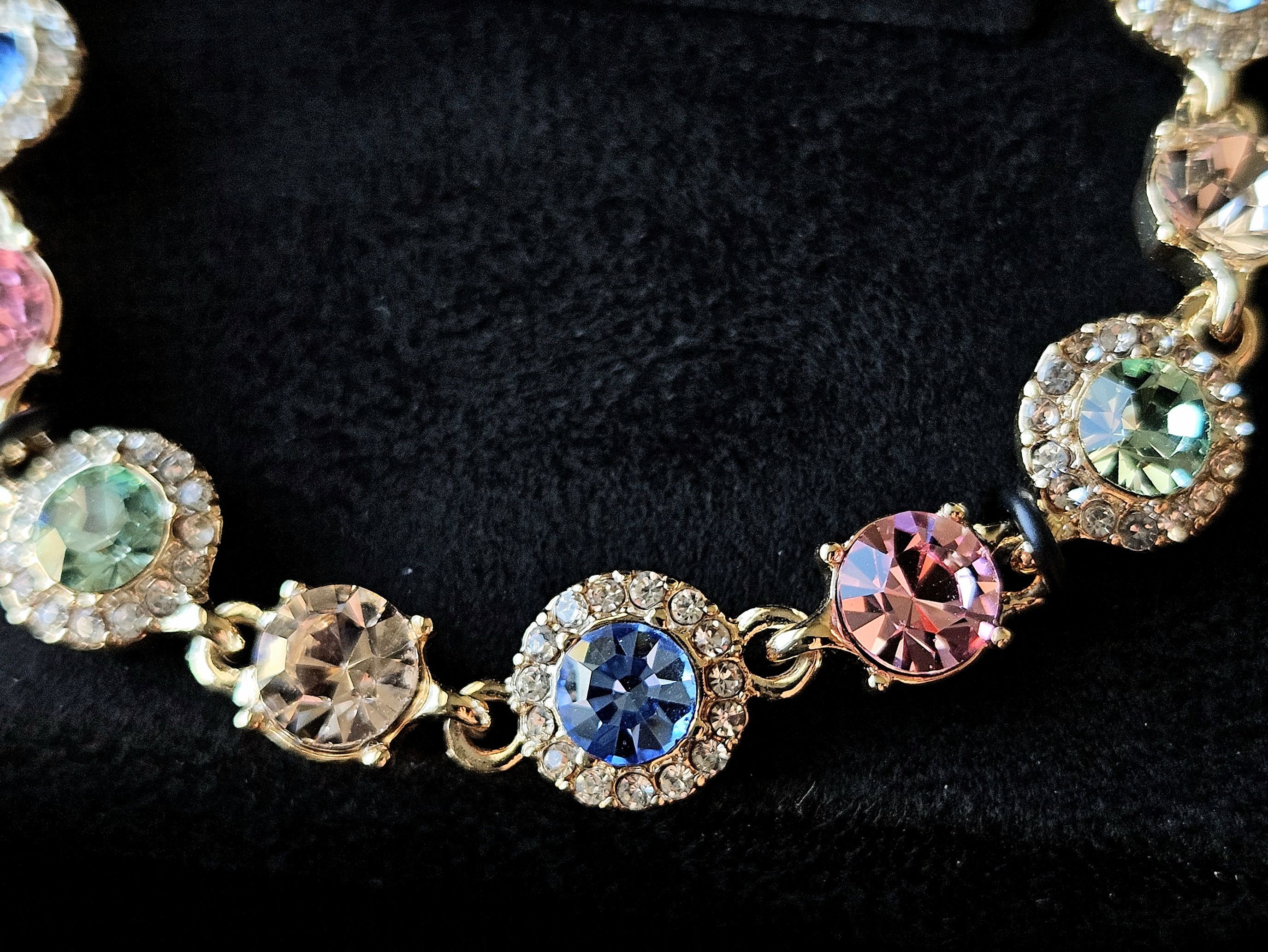 Givenchy 🌈 Rainbow Multi Pave Halo Gold Bracelet 🌈 Size ONE SIZE - 4 Thumbnail