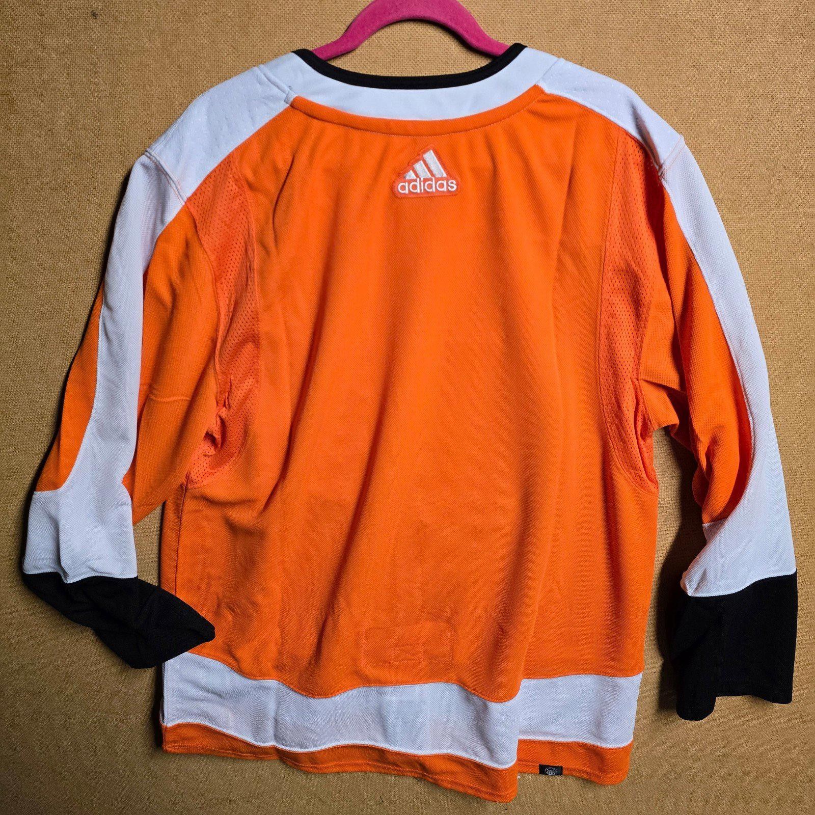 Adidas Philadelphia Flyers size 52 L Adidas Authentic Hockey Jersey Size US L / EU 52-54 / 3 - 8 Thumbnail