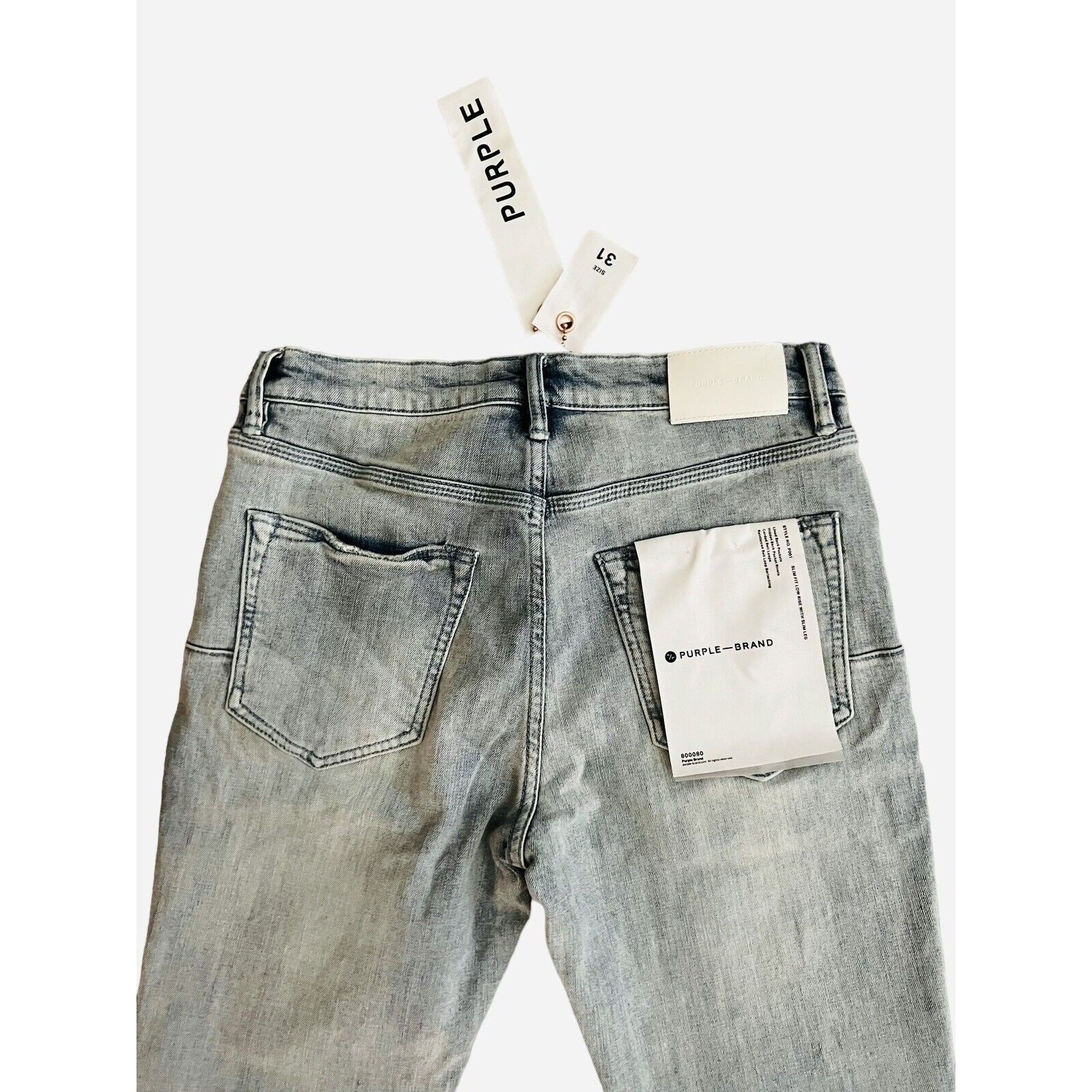 Purple Brand Purple Brand Jeans Mens Slim Fit P001 Blue Size 31/30 Size US 31 - 4 Thumbnail