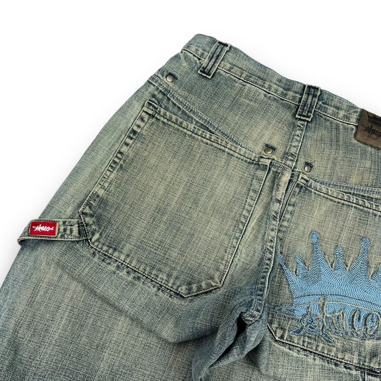 JNCO JNCO Men's Blue Shorts Size US 29 - 3 Thumbnail