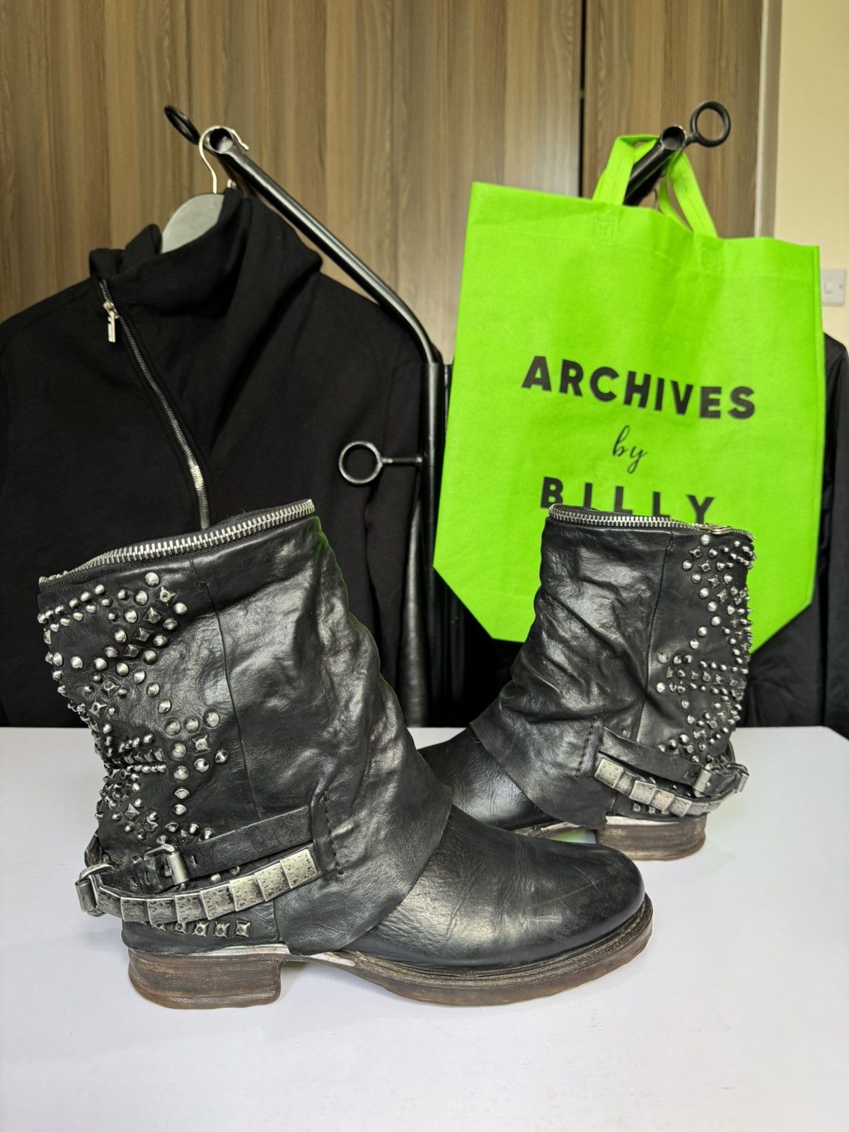 A.S.98 🔥 A.S 98 Studded made like guidi ,Kmri Size US 6.5 / EU 39-40 - 7 Thumbnail
