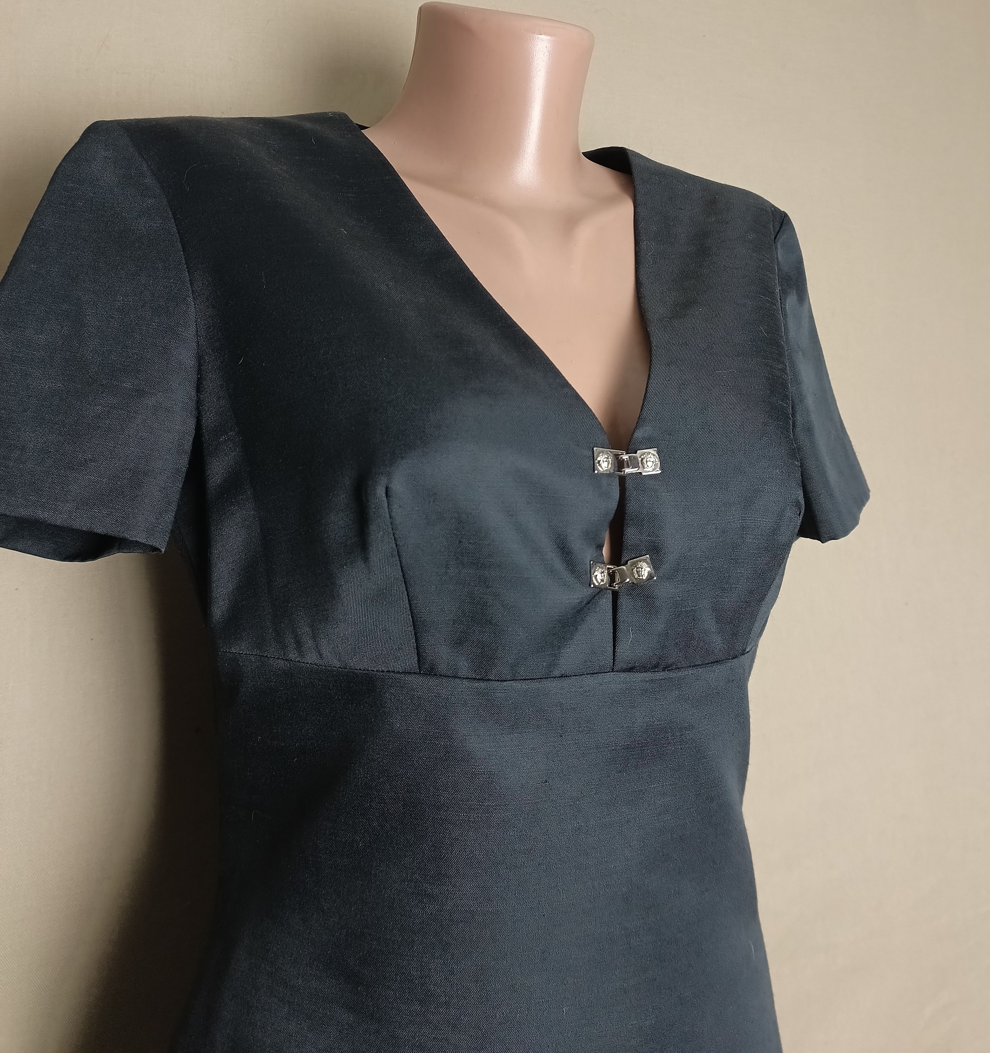Versace × Versace Jeans Couture Versace Jeans Couture Black Medusa Logo Dress Size EU 42 Size M / US 6-8 / IT 42-44 - 5 Thumbnail