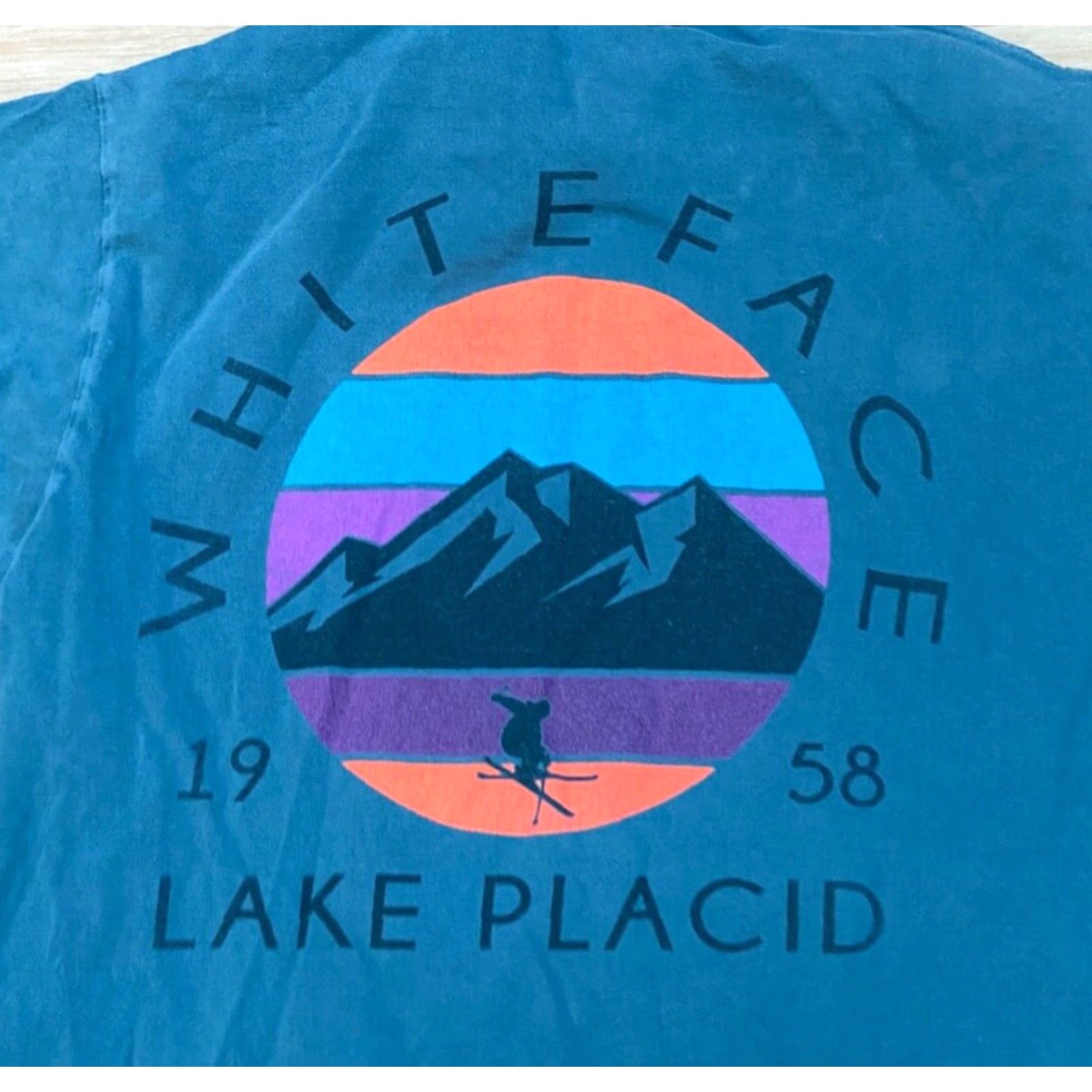 Vintage VINTAGE Whiteface Lake Placid Shirt Mens Small Blue 84 Long Sleeve Crewneck Tee Skiing Size US S / EU 44-46 / 1 - 3 Thumbnail