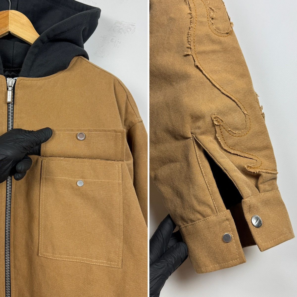 Rhude Rhude Flame Hooded Work Jacket Size US XL / EU 56 / 4 - 18 Thumbnail
