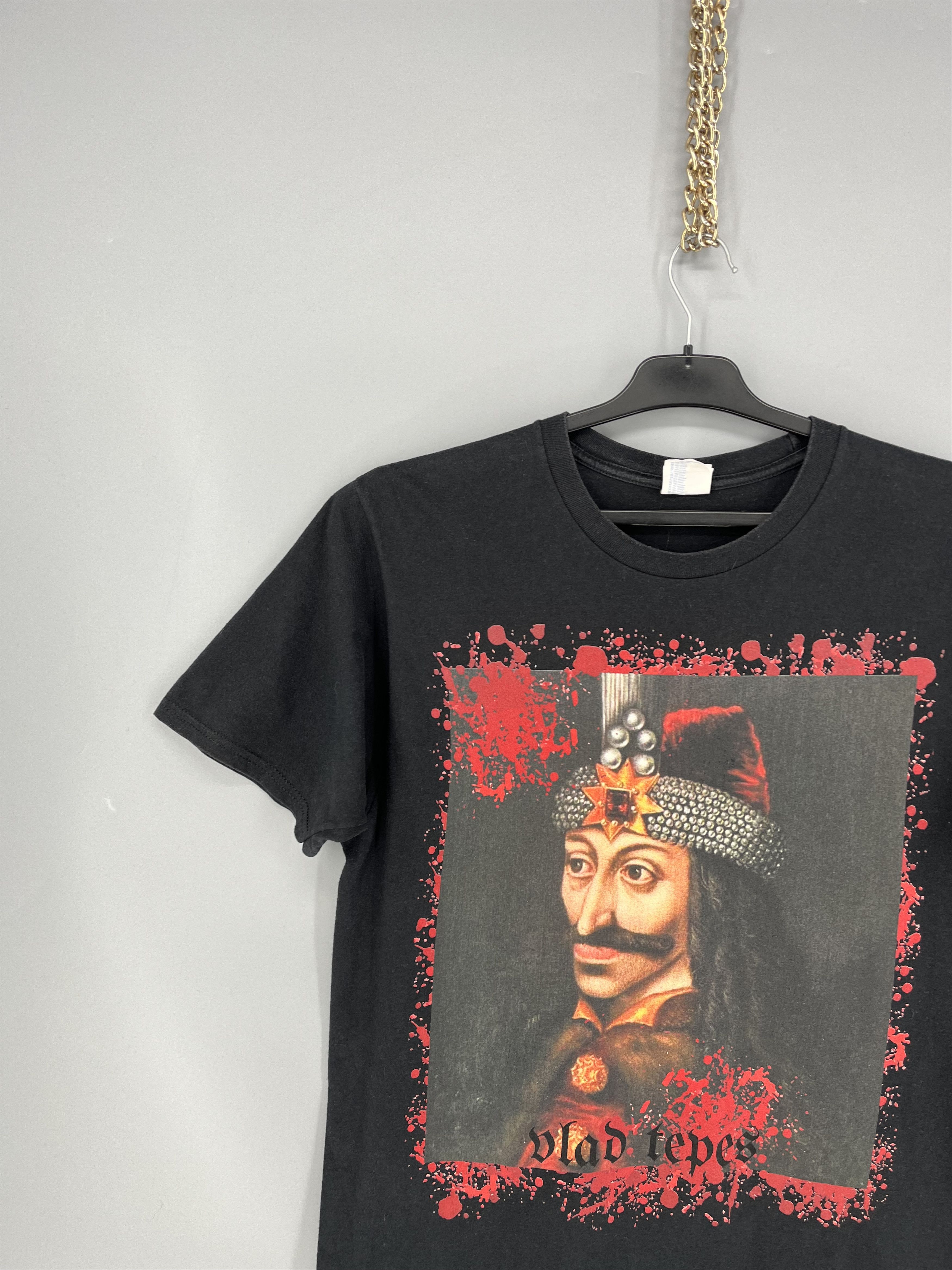 Vintage Vlad The Impaler The Real Dracula - Black Shirt M Size US M / EU 48-50 / 2 - 4 Thumbnail