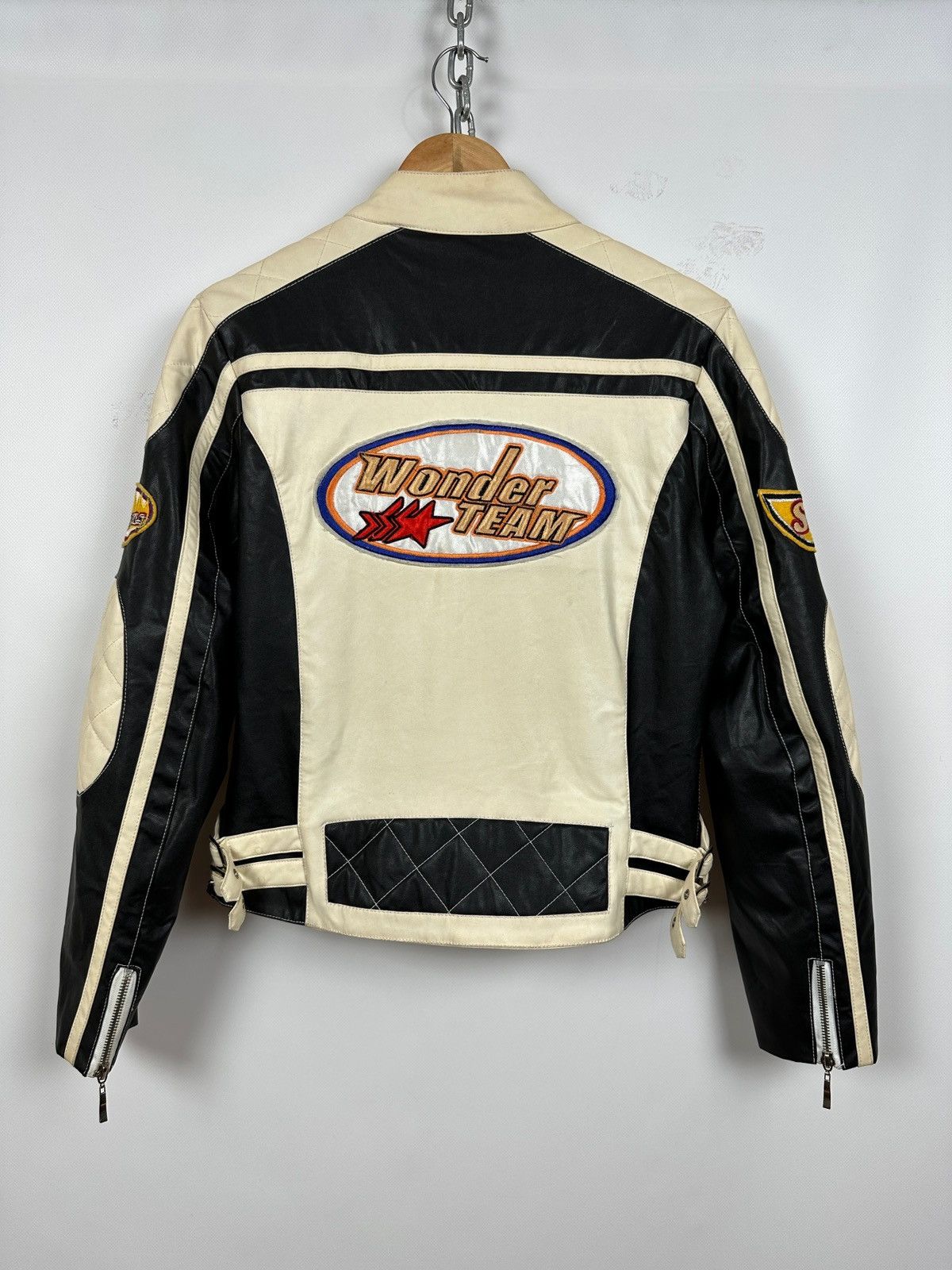 00s Y2K Old GAP Leather Riders Jacket