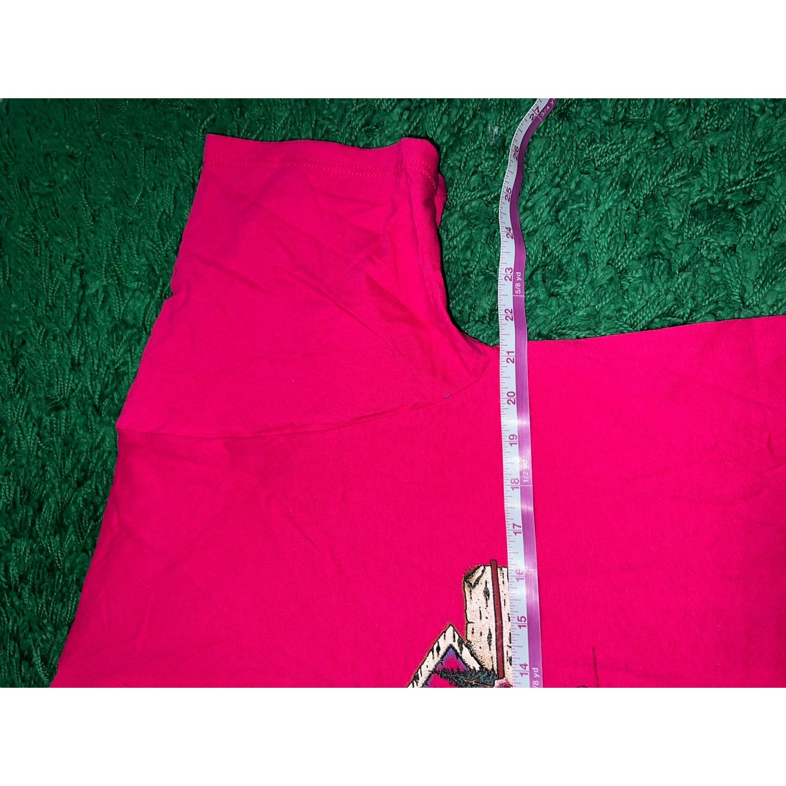 Jerzees Vintage Montana Big Sky Country Shirt Pink Tee VTG 90s Large Size US L / EU 52-54 / 3 - 7 Thumbnail