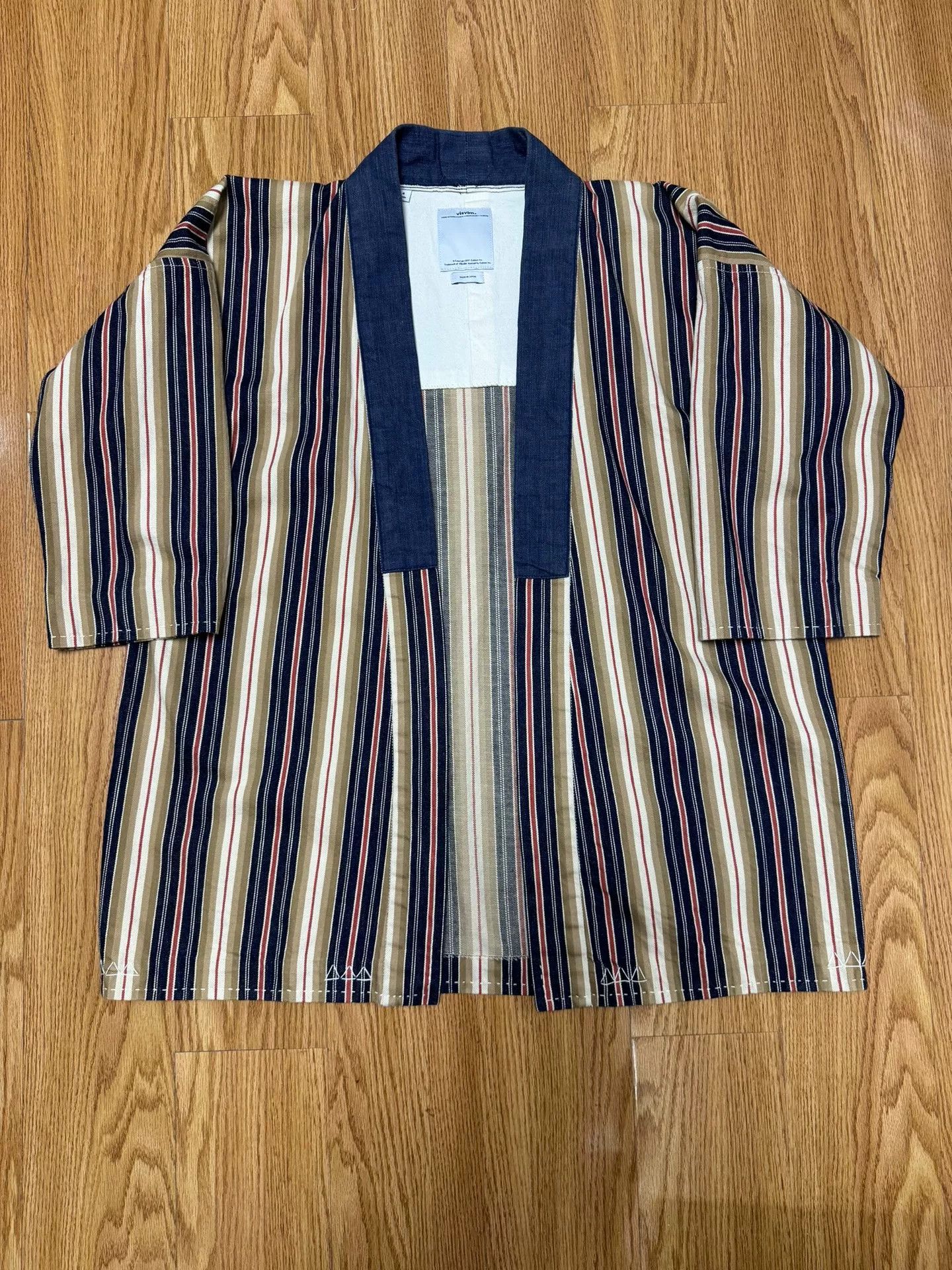 Visvim visvim sanjuro kimono jacket in khaki Size US XL / EU 56 / 4 - 1 Thumbnail