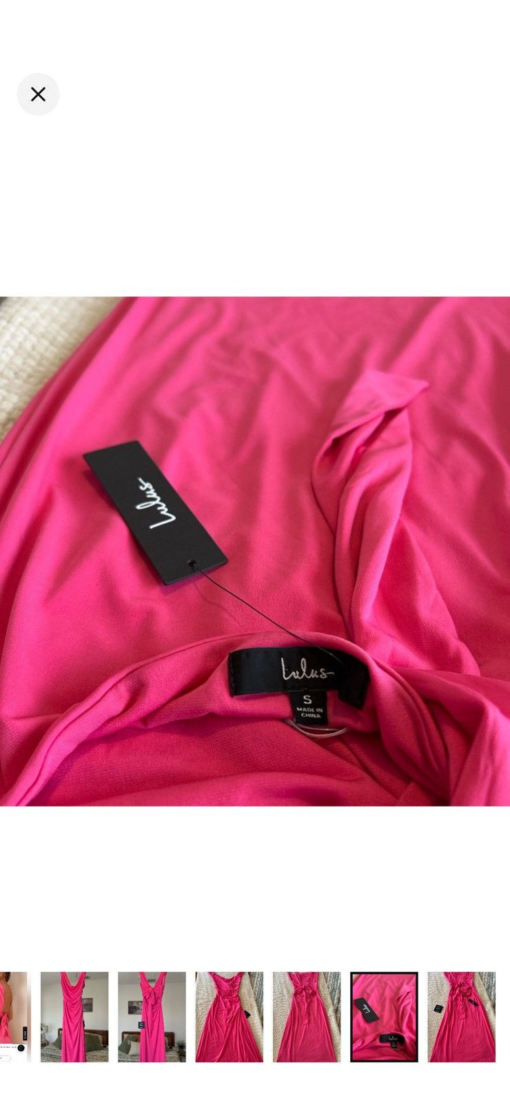 Lulus (NWT) Lulu’s Pink Draped Sleeveless Cocktail Dress Size S / US 4 / IT 40 - 7 Thumbnail