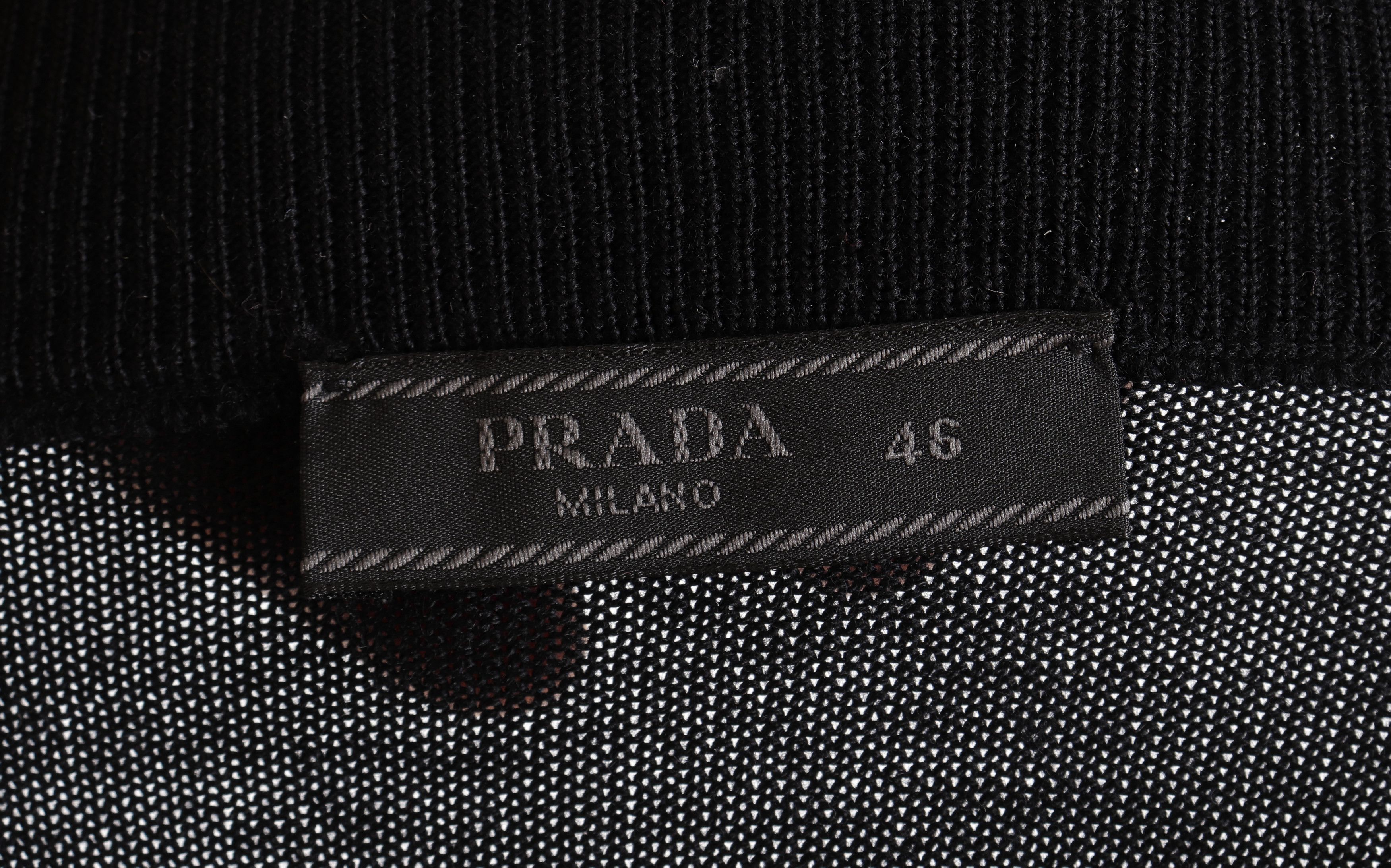 Prada PRADA Wool Black Zippered Jacket Size US S / EU 44-46 / 1 - 8 Thumbnail